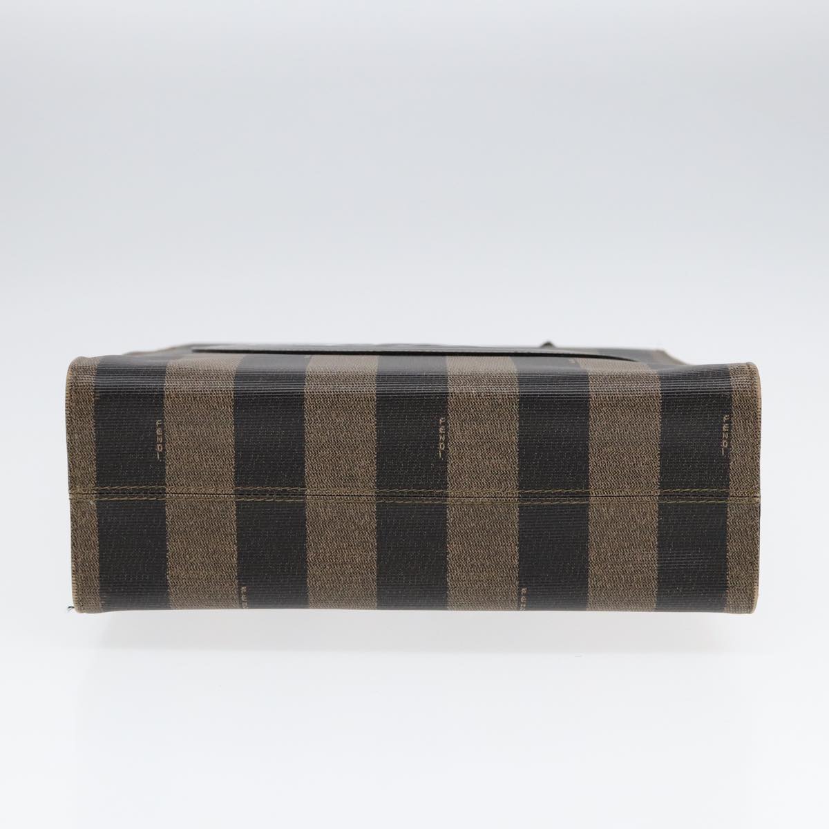 Fendi Pecan Brown Canvas Tote Bag (Pre-Owned)