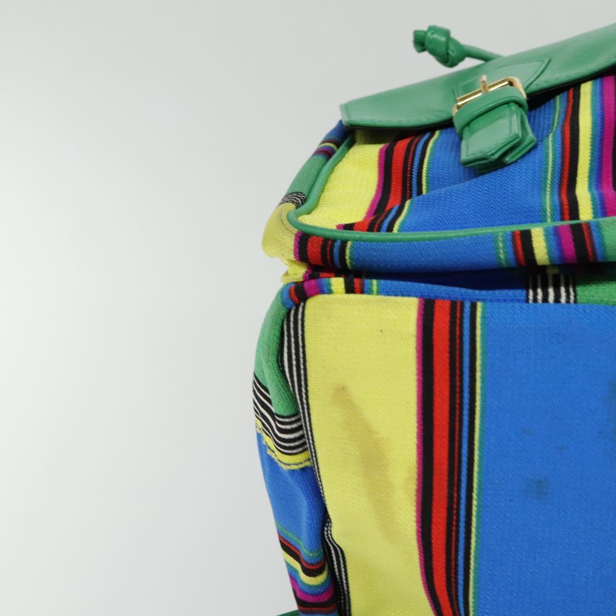 Versace Multicolour Nylon Backpack Bag (Pre-Owned)