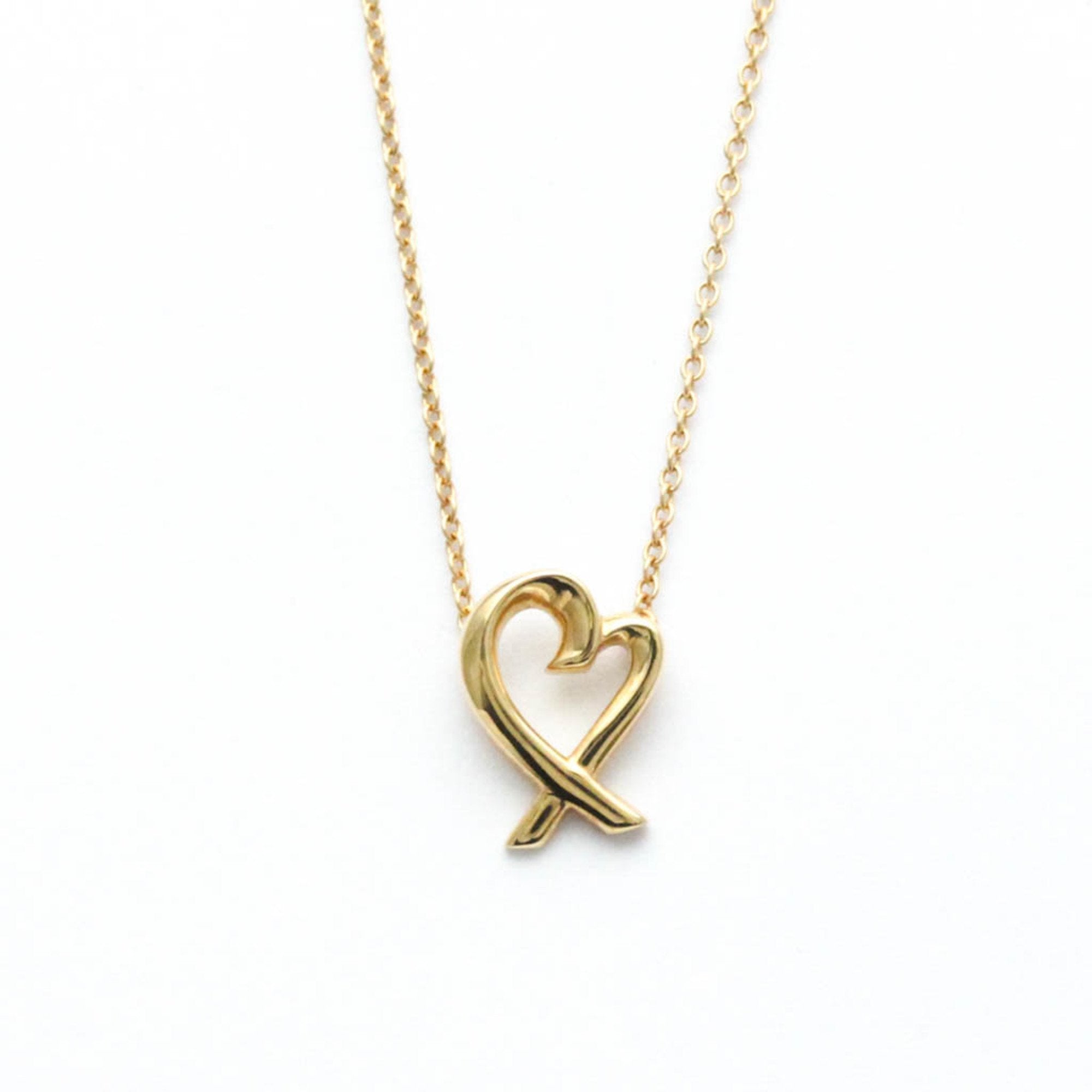 Tiffany & Co Loving Heart Gold Rose Gold Necklace Jewelry (Pre-Owned)