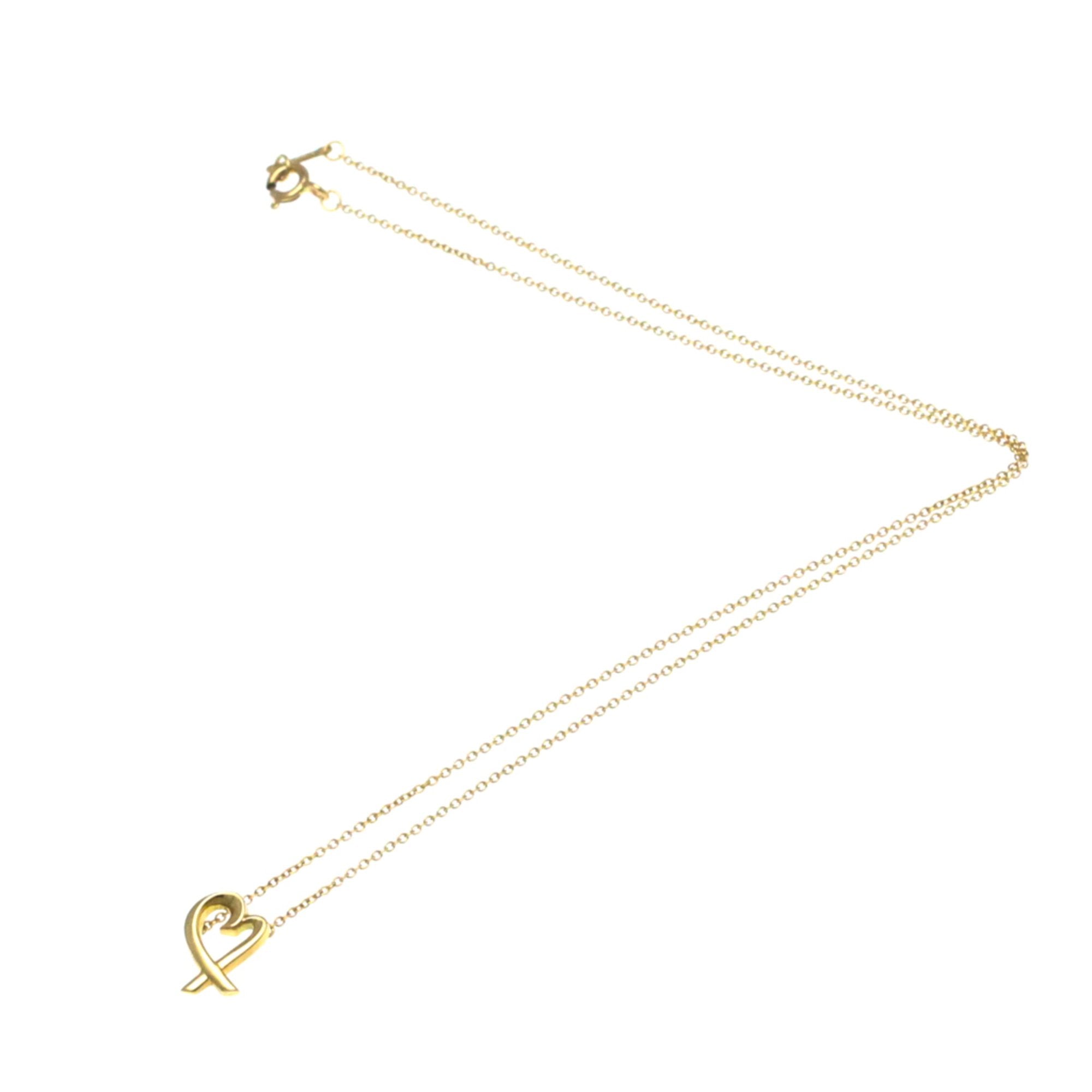 Tiffany & Co Loving Heart Gold Rose Gold Necklace Jewelry (Pre-Owned)