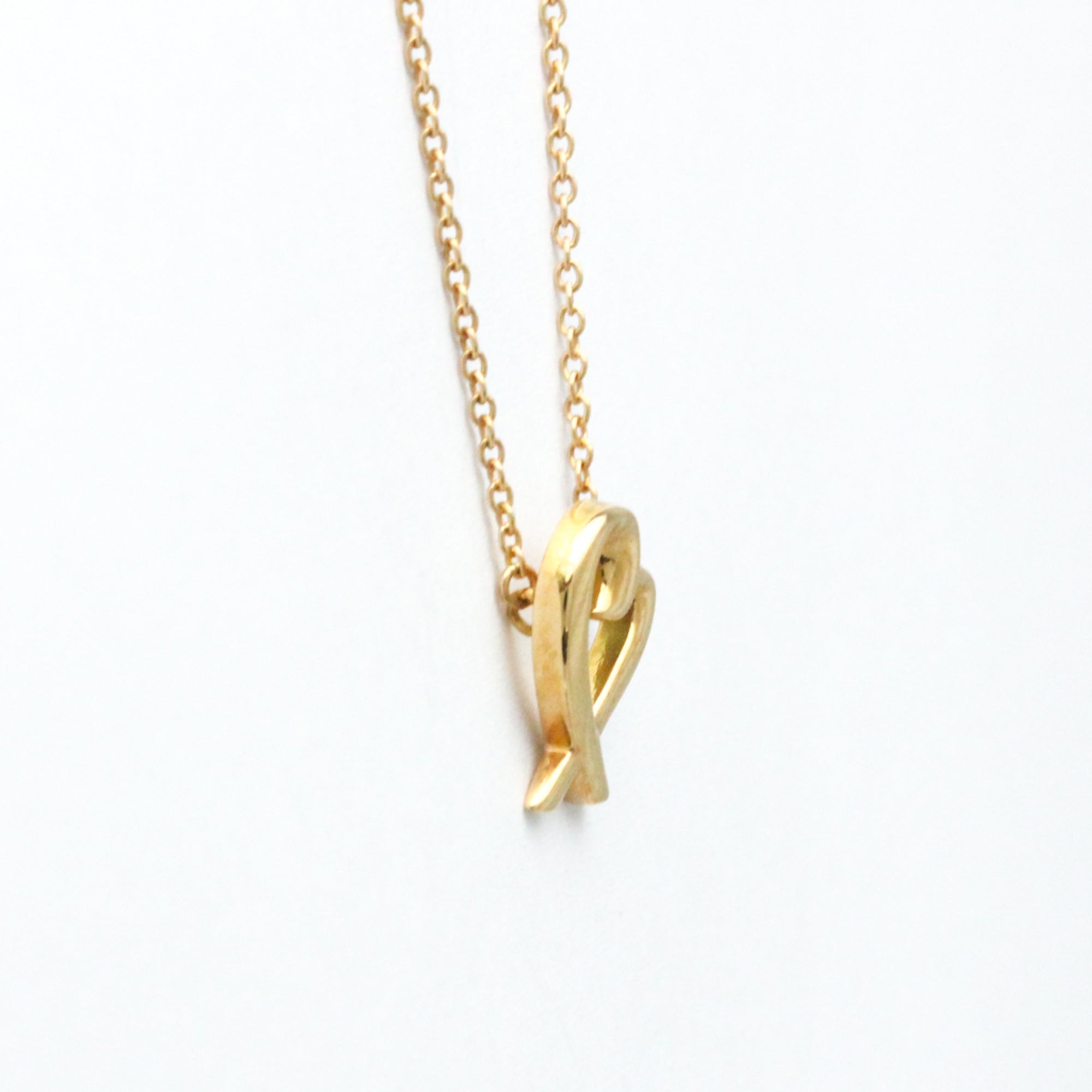 Tiffany & Co Loving Heart Gold Rose Gold Necklace Jewelry (Pre-Owned)