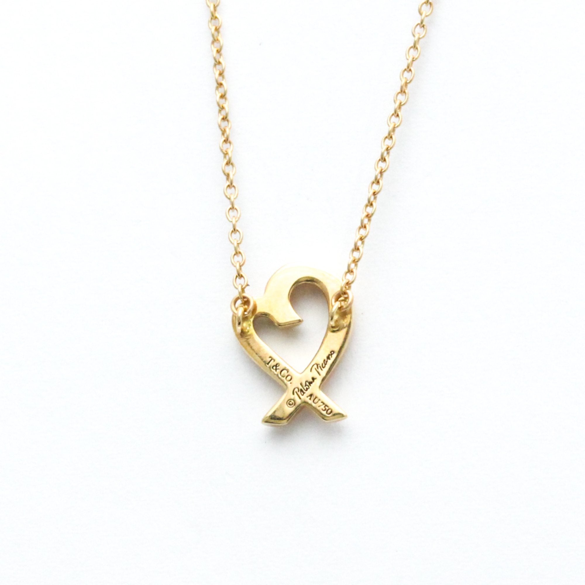 Tiffany & Co Loving Heart Gold Rose Gold Necklace Jewelry (Pre-Owned)