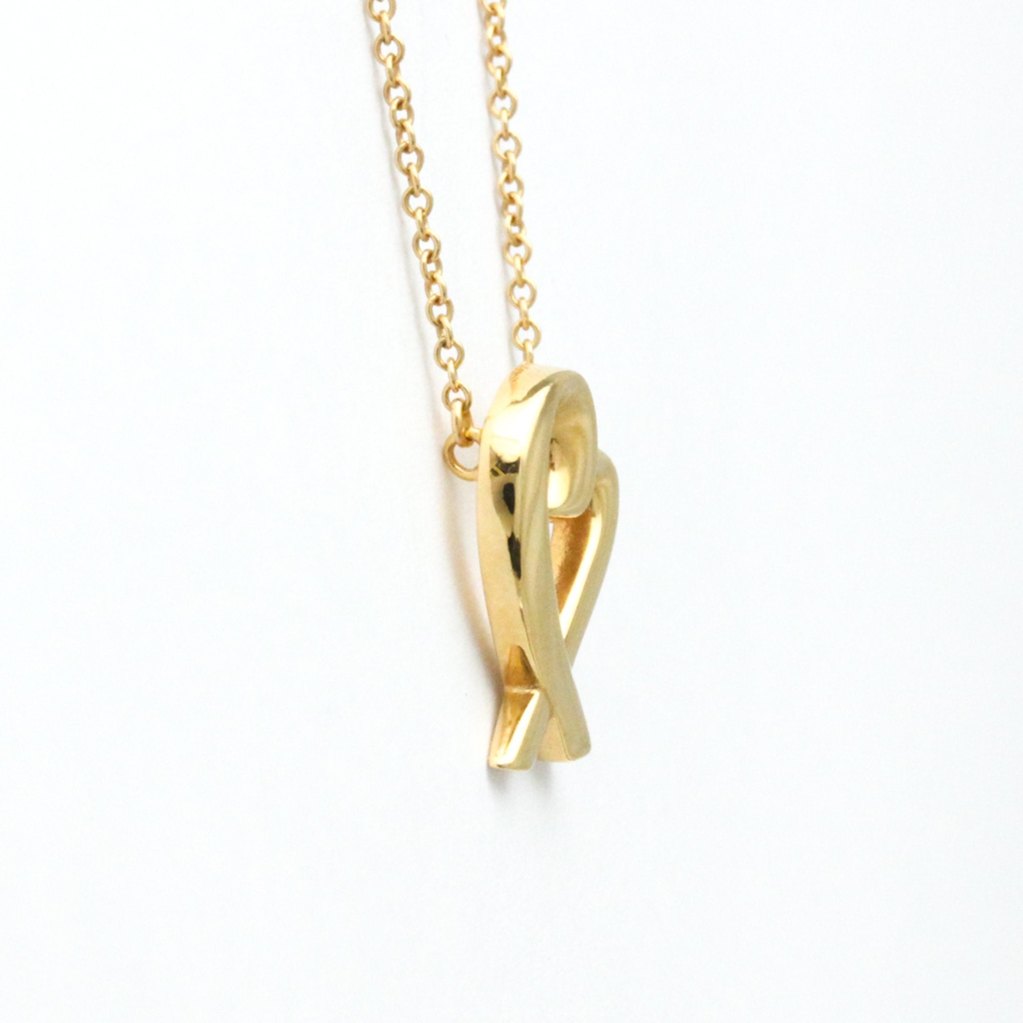 Tiffany & Co Loving Heart Gold Rose Gold Necklace Jewelry (Pre-Owned)