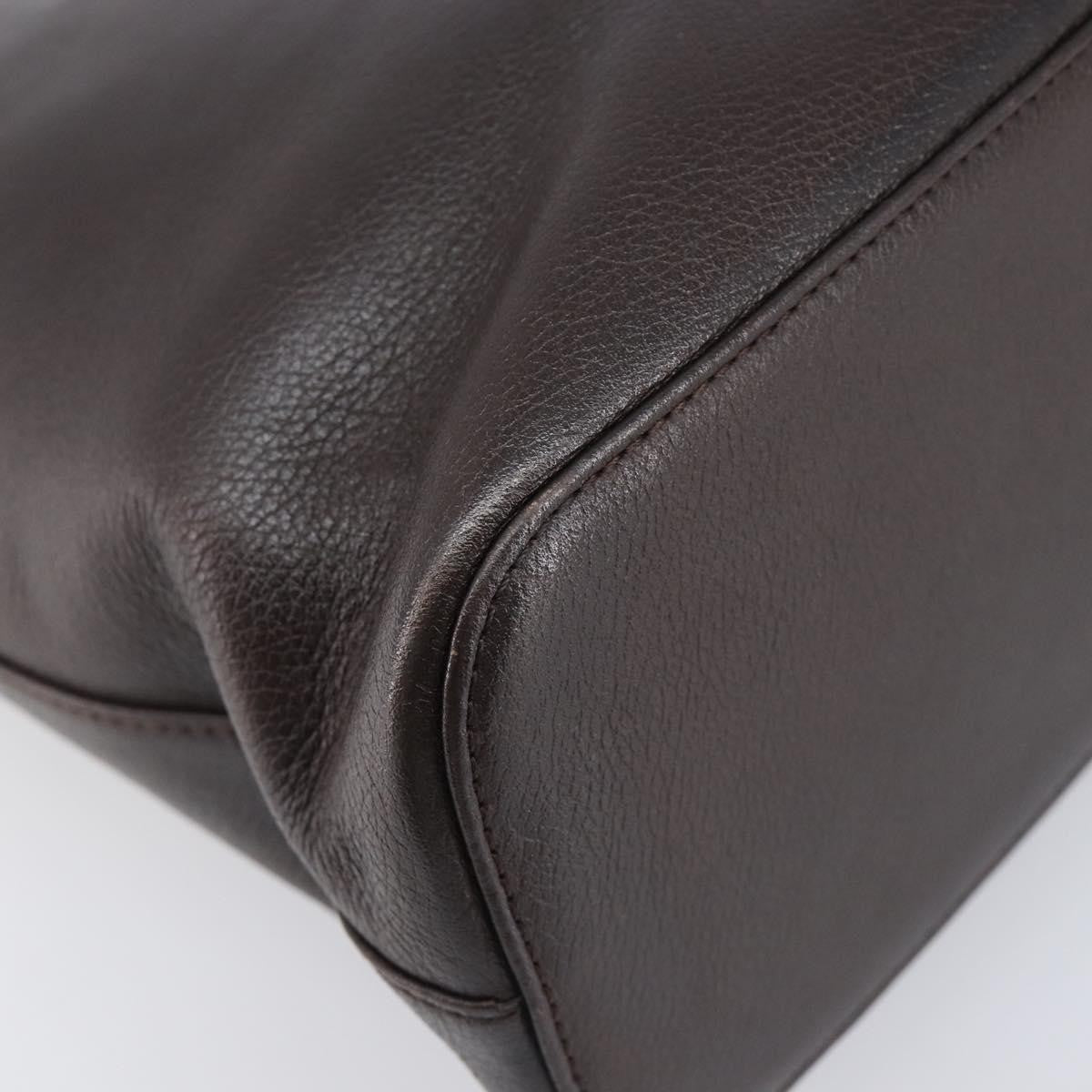 Burberry Shoulder Bag Leather Brown Leather Shoulder Bag Bag (Pre-Owned)