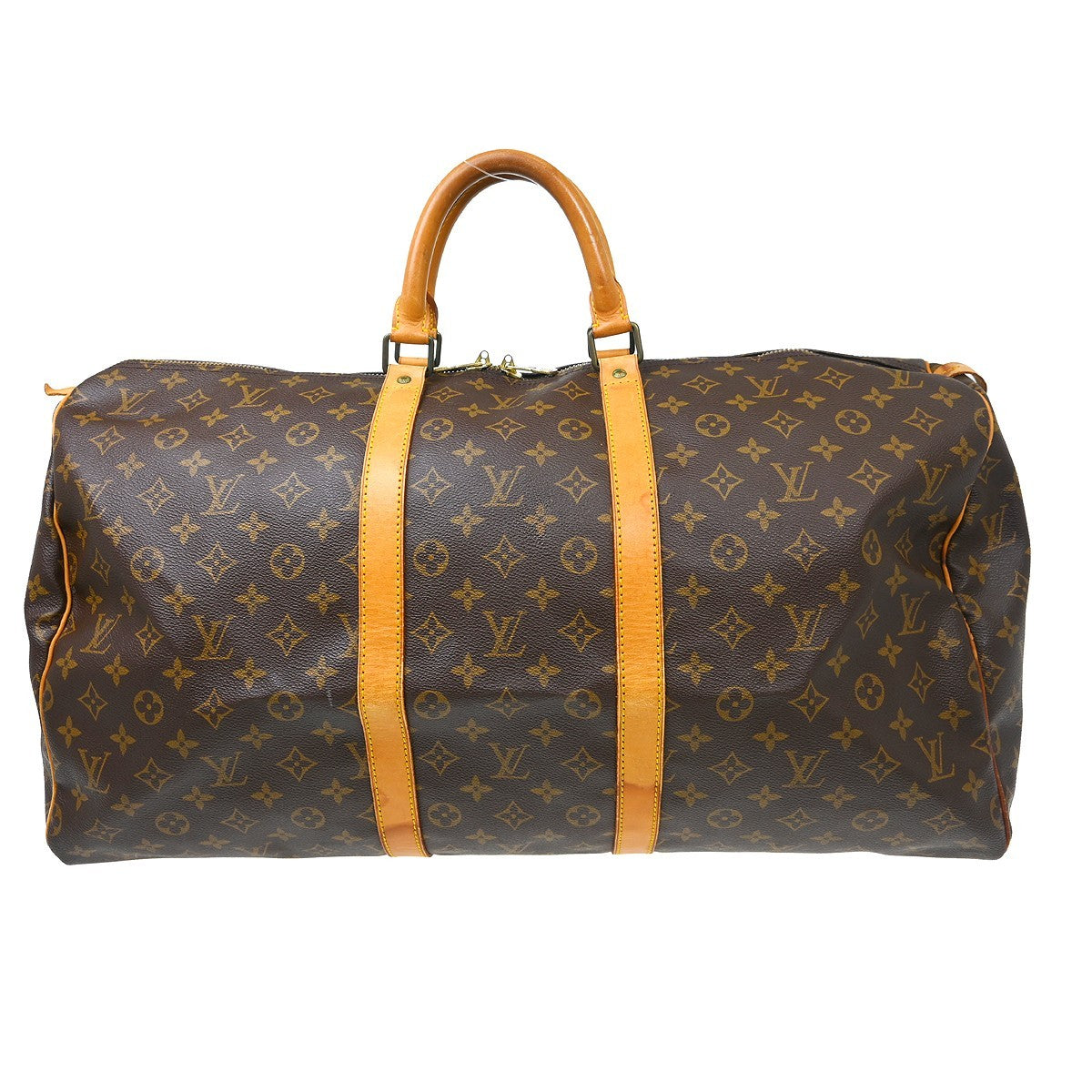 Louis Vuitton Keepall Monogram Canvas Brown Canvas Travel Bag Bag (Pre-Owned)