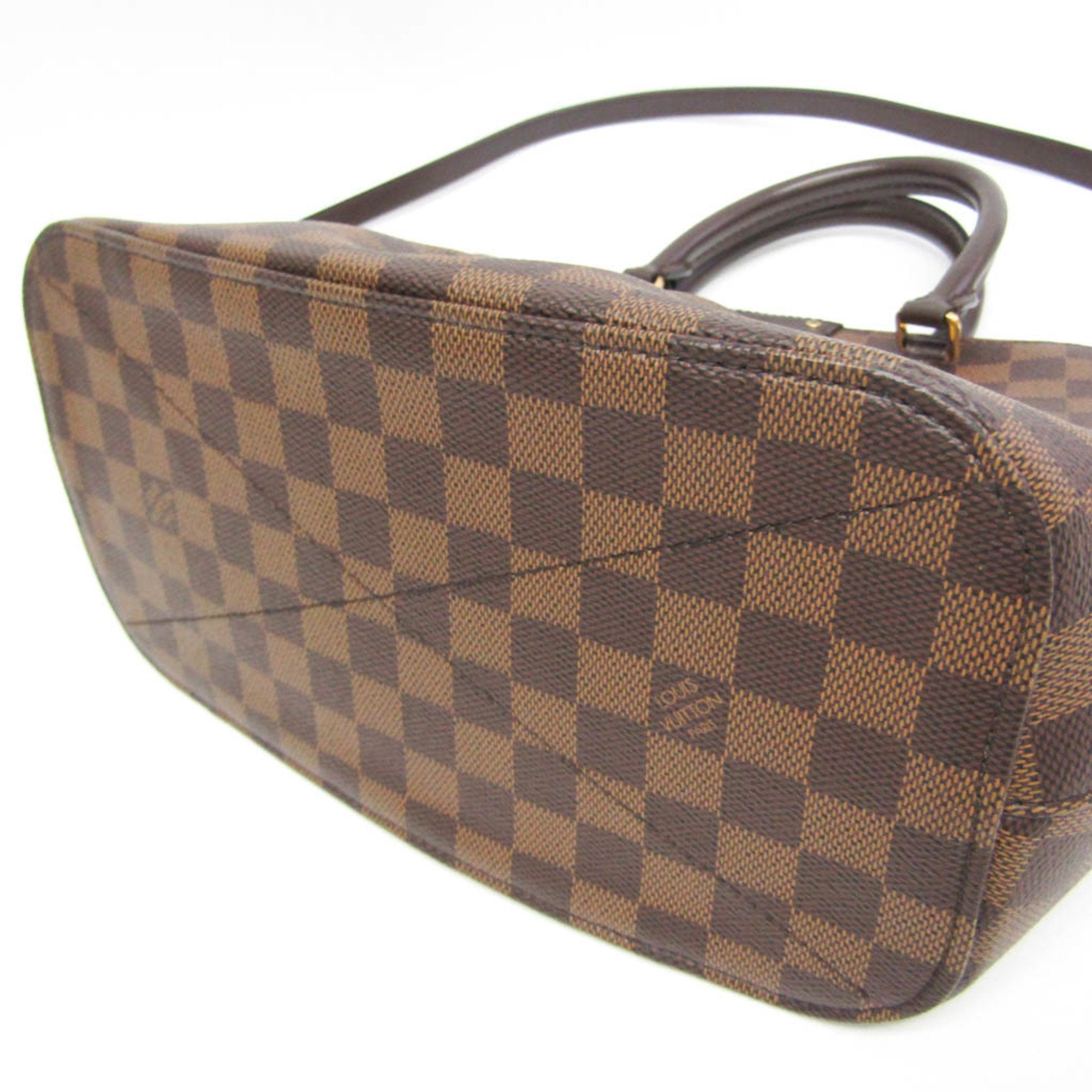 Louis Vuitton Siena Brown Canvas Handbag (Pre-Owned)