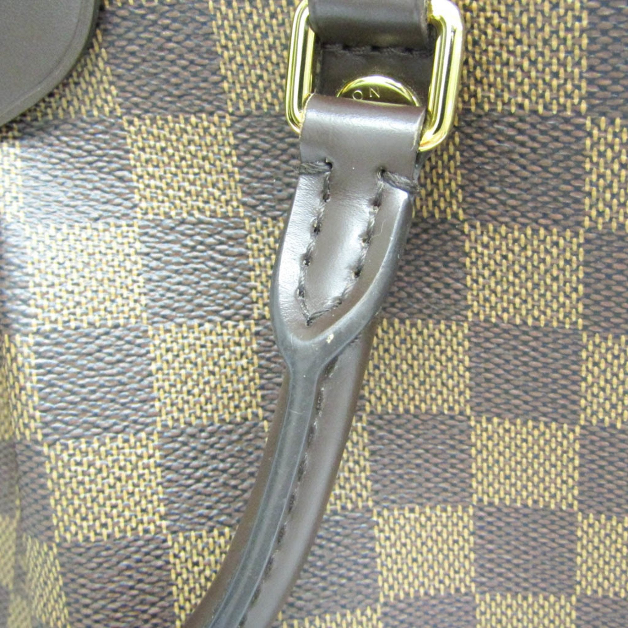 Louis Vuitton Siena Brown Canvas Handbag (Pre-Owned)