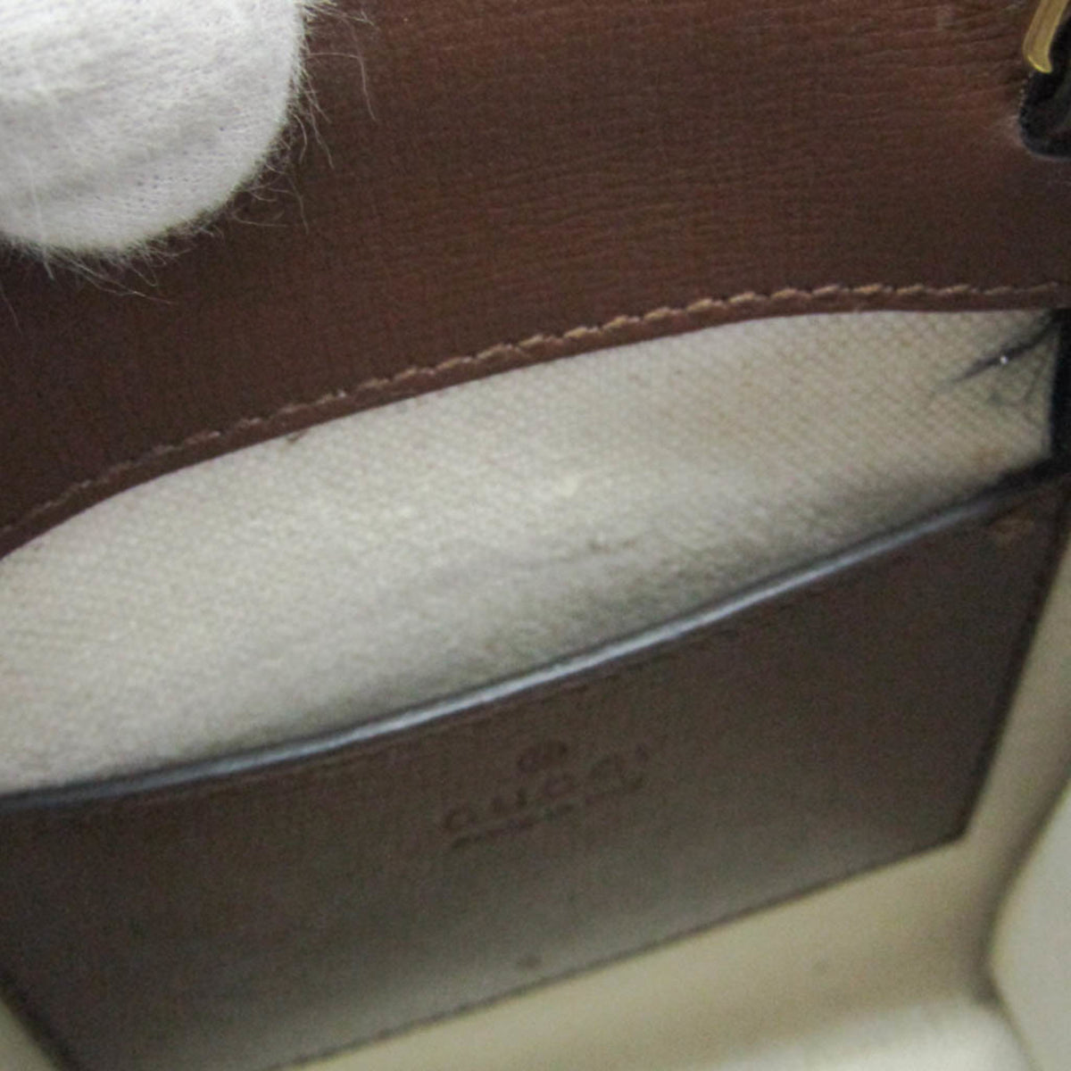 Gucci Interlocking G Patch Gg Coated Canvas Beige Canvas Tote Bag Bag (Pre-Owned)