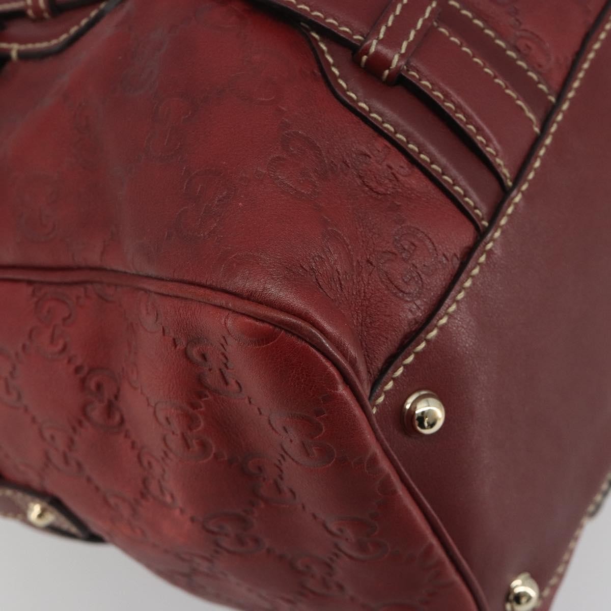 Gucci 85Th Anniversary Boston Guccissima Leather Red Leather Shoulder Bag Bag (Pre-Owned)