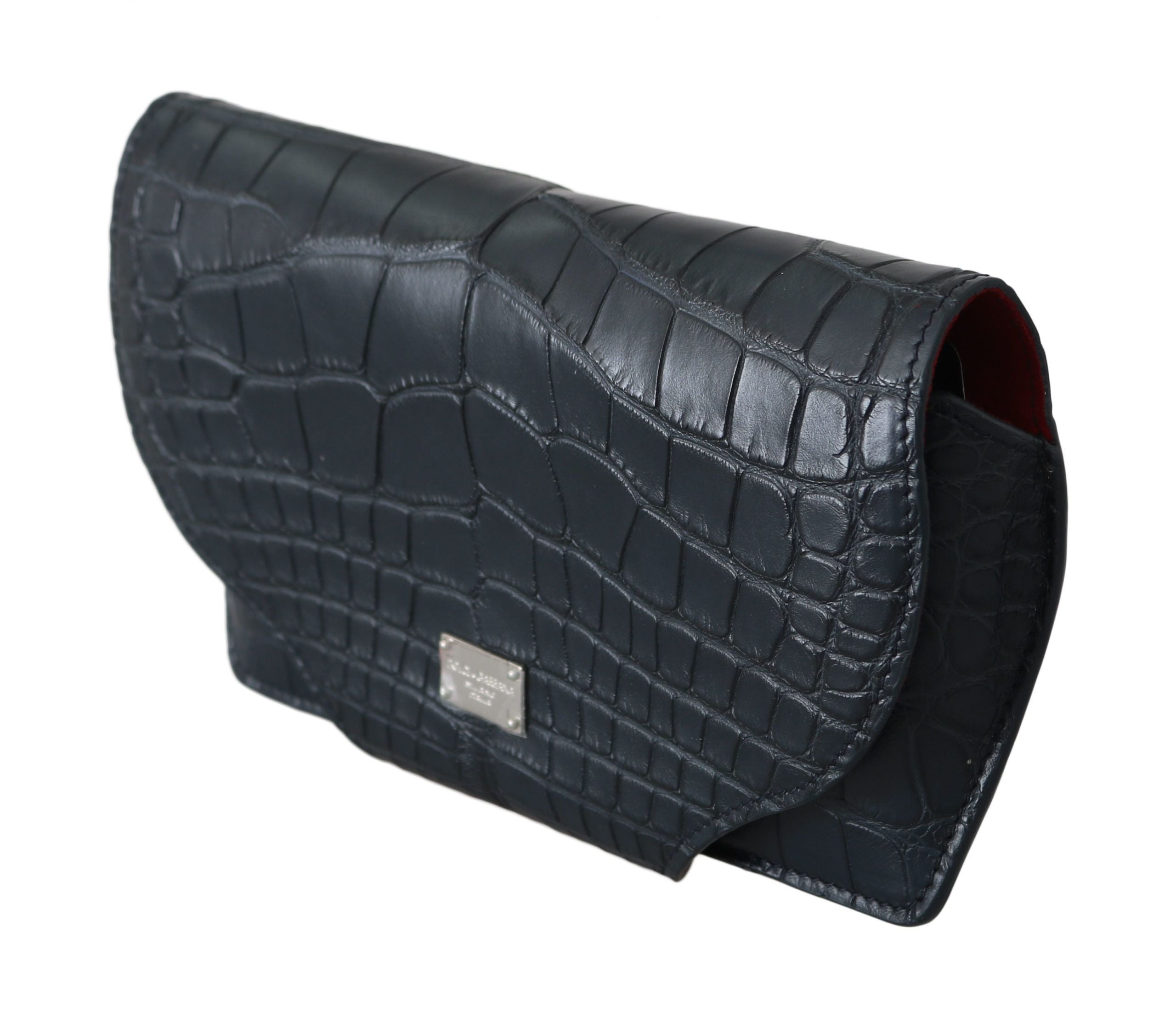 Dolce & Gabbana Blue Crocodile Eyewear Sunglasses Case Cover Men's Pouch
