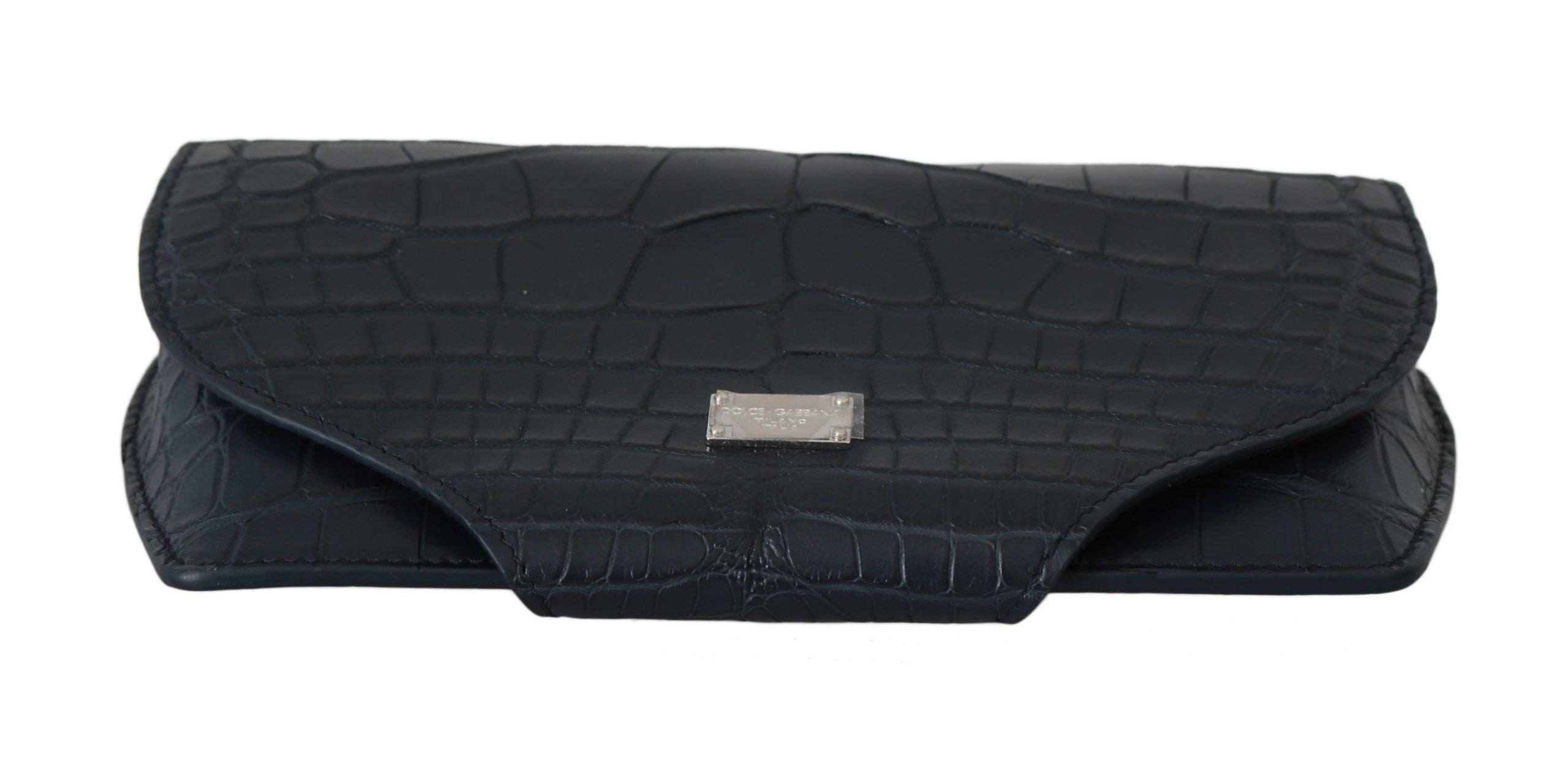 Dolce & Gabbana Blue Crocodile Eyewear Sunglasses Case Cover Men's Pouch