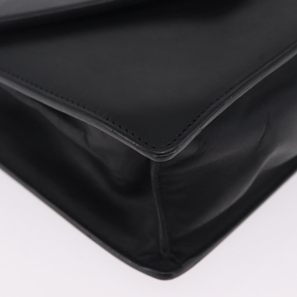 Saint Laurent Betty Leather Black Leather Handbag (Pre-Owned)