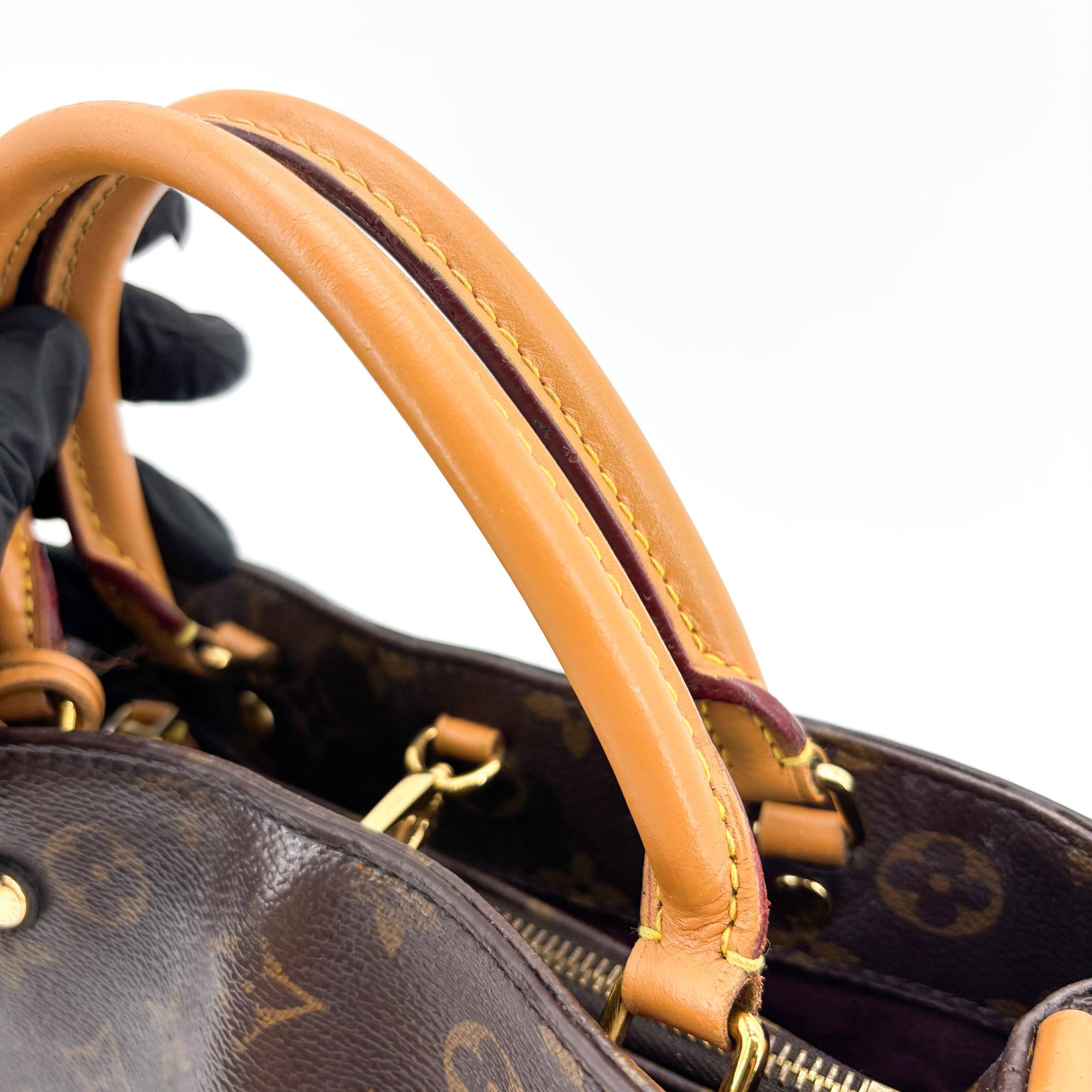 Louis Vuitton Montaigne Monogram Canvas Brown Canvas Handbag (Pre-Owned)