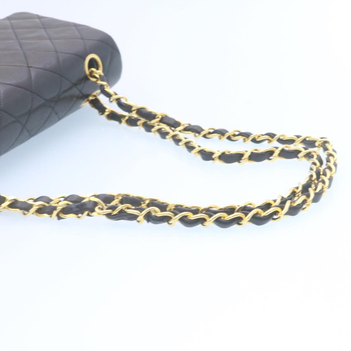 Chanel Timeless Black Leather Shoulder Bag (Pre-Owned)