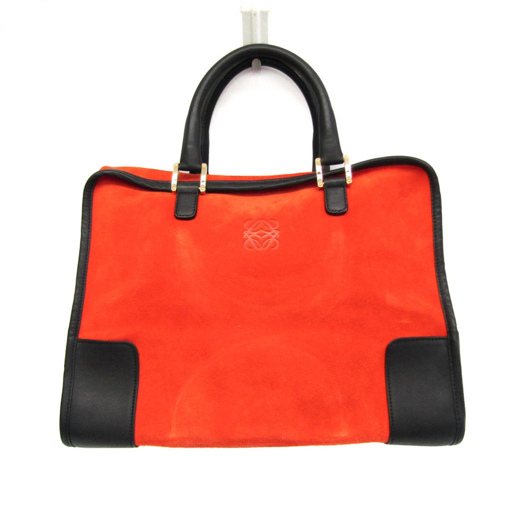 Loewe Amazona Red Suede Handbag (Pre-Owned)