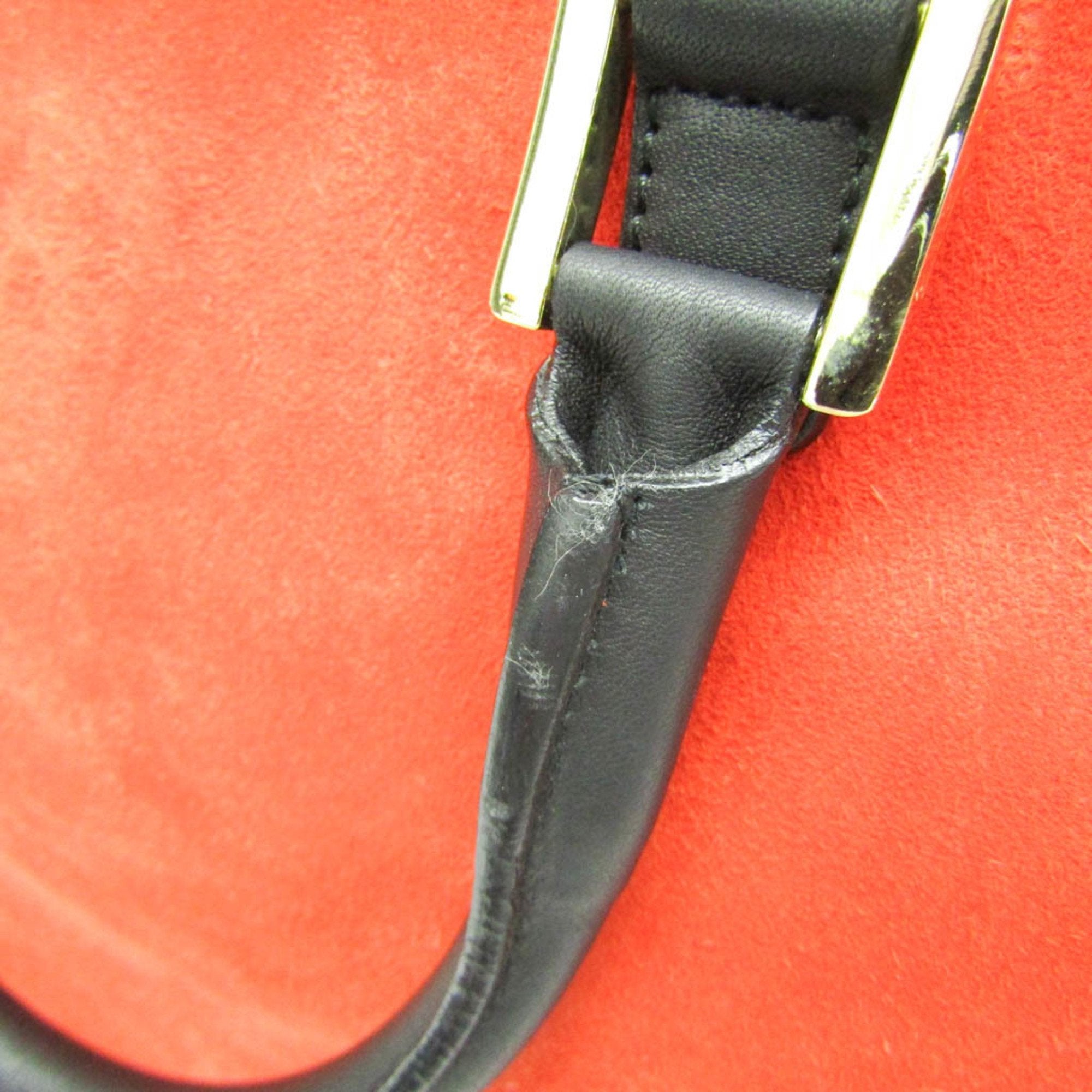 Loewe Amazona Red Suede Handbag (Pre-Owned)