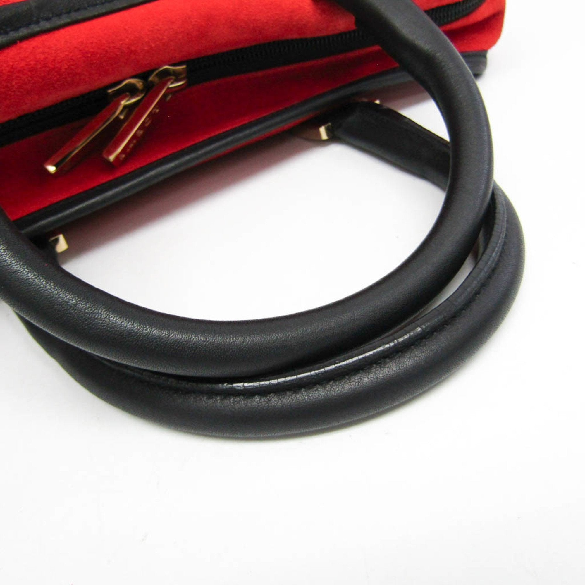 Loewe Amazona Red Suede Handbag (Pre-Owned)