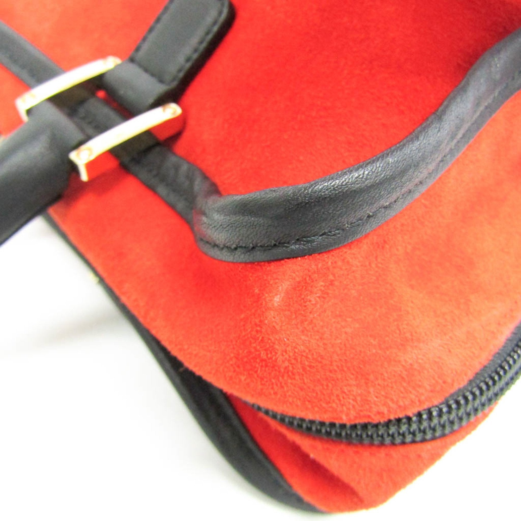 Loewe Amazona Red Suede Handbag (Pre-Owned)