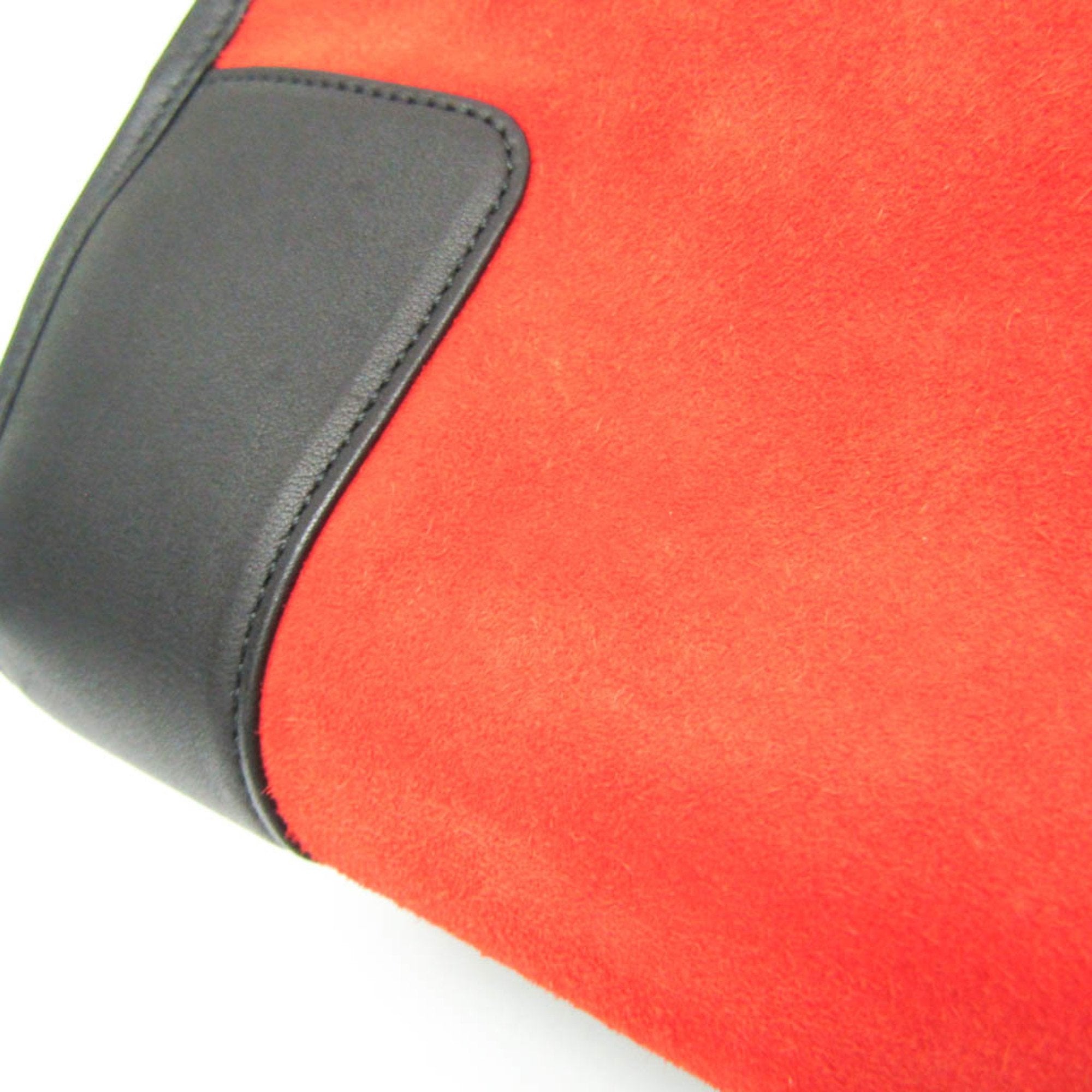 Loewe Amazona Red Suede Handbag (Pre-Owned)