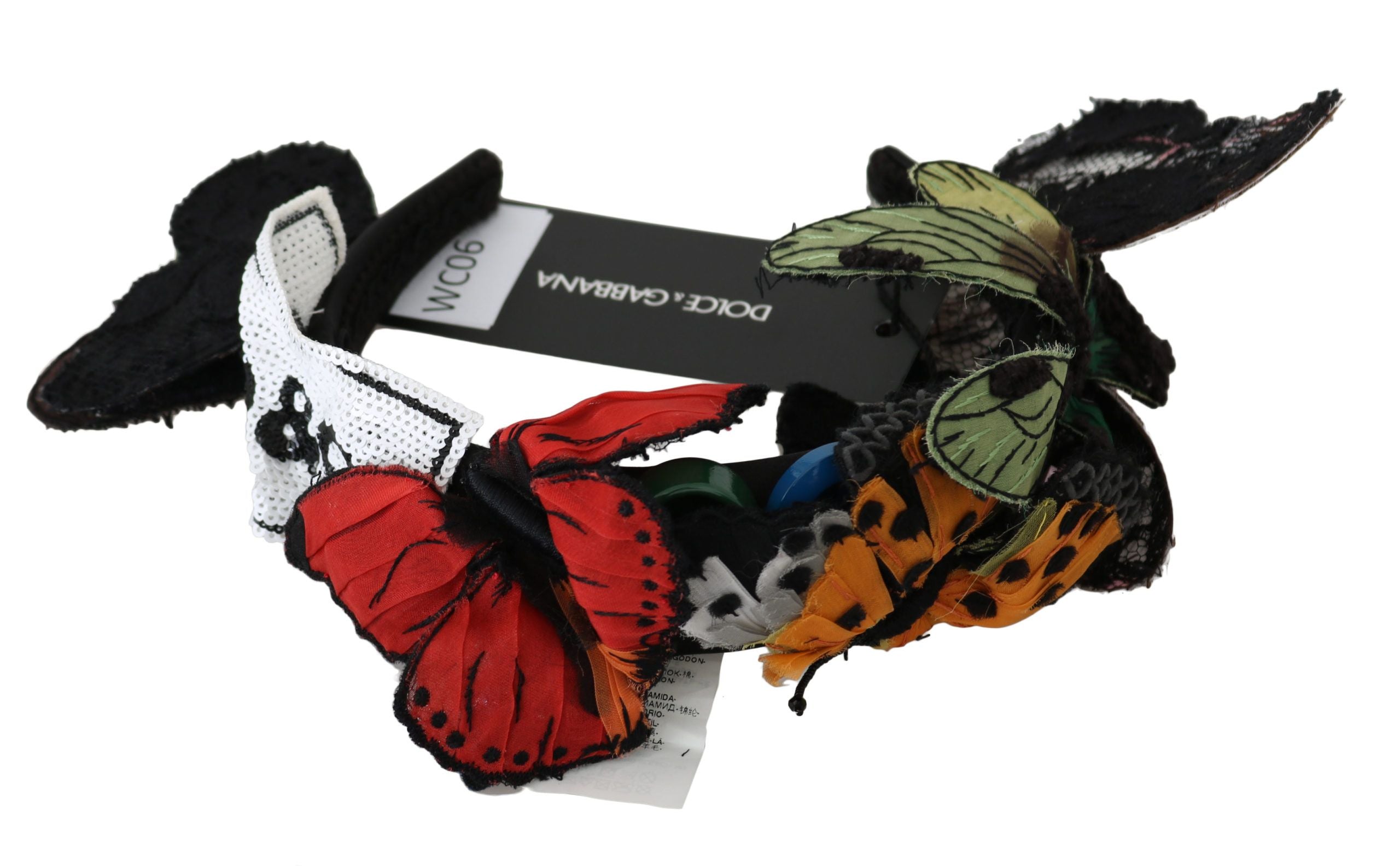 Dolce & Gabbana Elegant Floral Silk Headband Women's Diadem