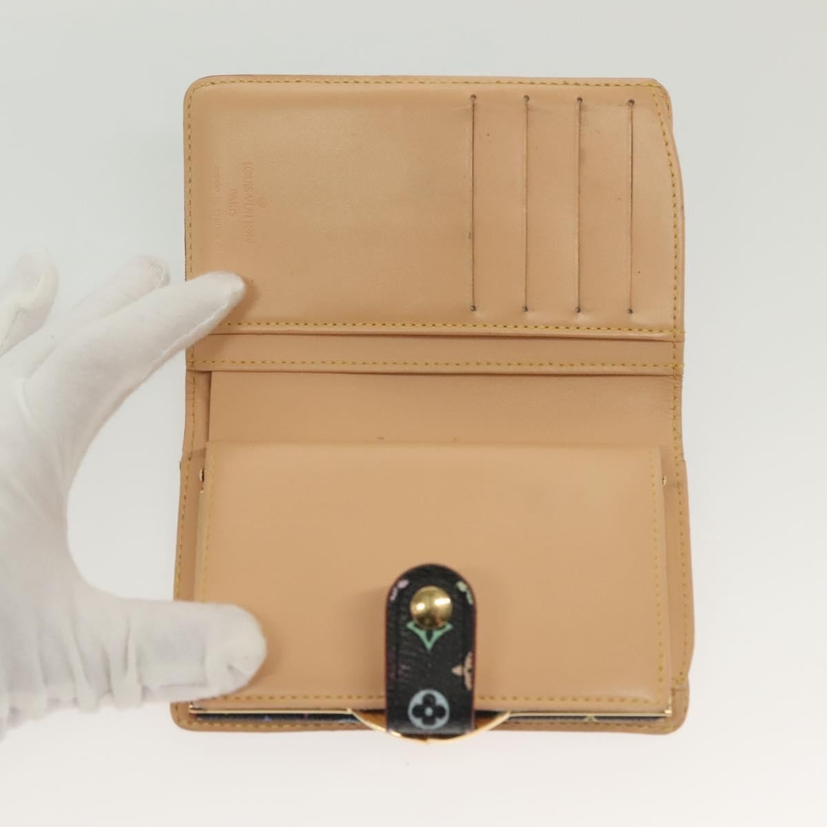 Louis Vuitton Portefeuille Viennois Monogram Canvas Black Canvas Wallets Accessory (Pre-Owned)