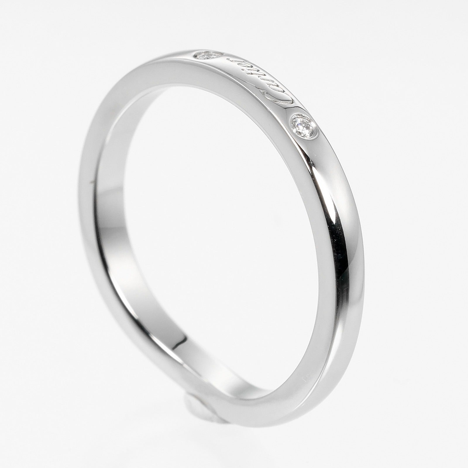 Cartier Ballerine Silver Platinum Ring Jewelry (Pre-Owned)