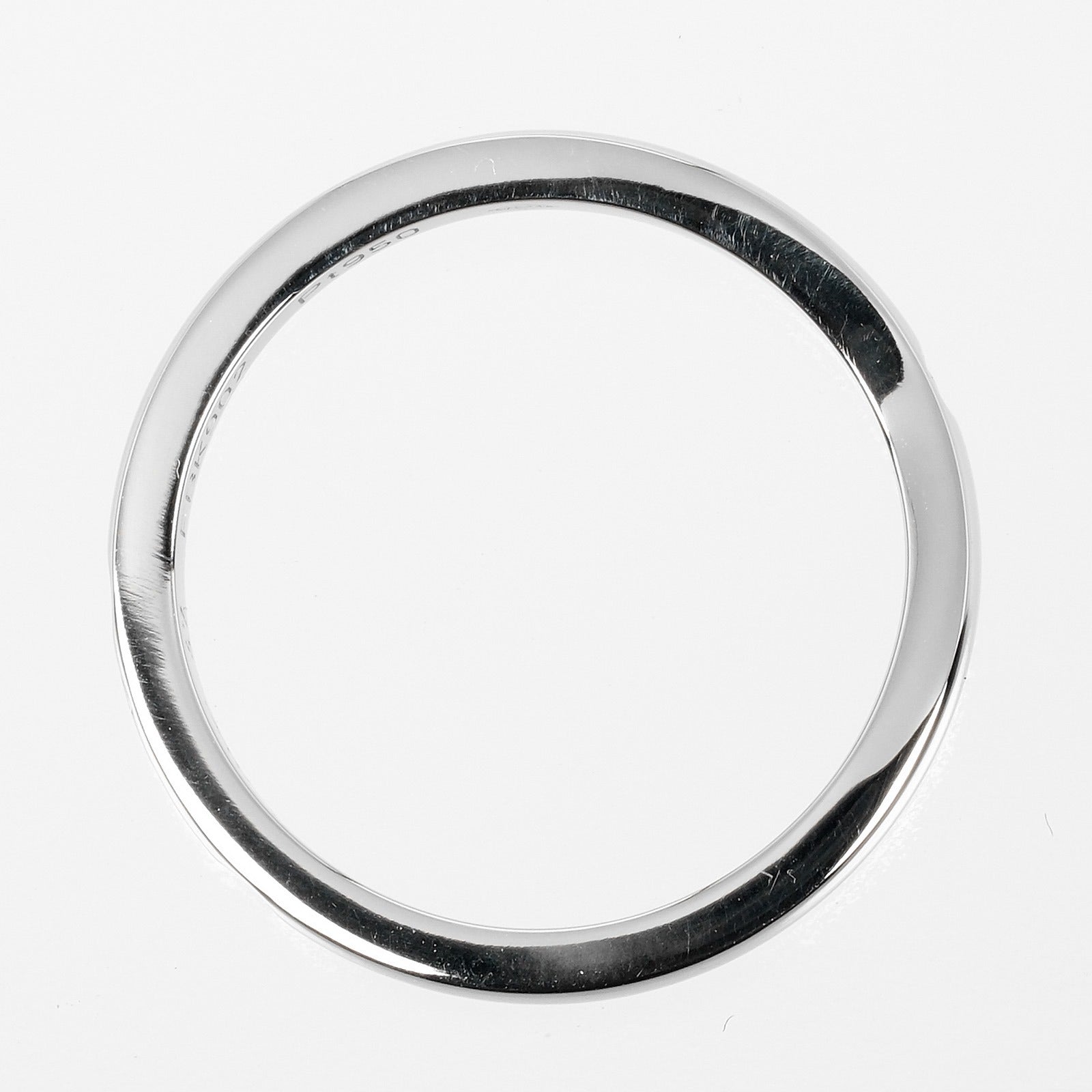 Cartier Ballerine Silver Platinum Ring Jewelry (Pre-Owned)