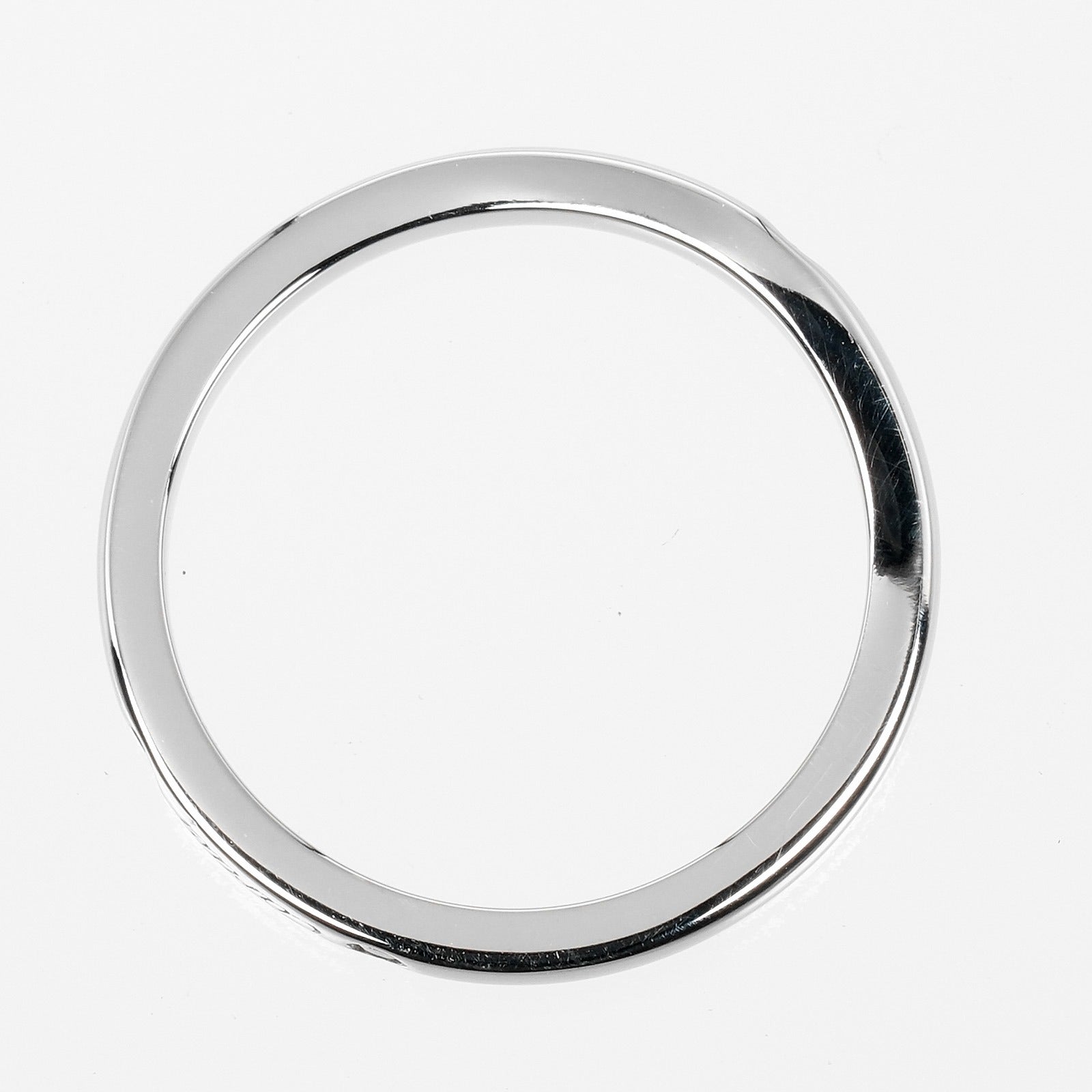 Cartier Ballerine Silver Platinum Ring Jewelry (Pre-Owned)