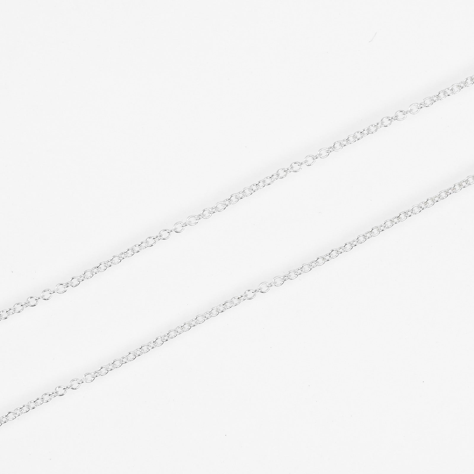 Tiffany & Co 1837 Interlocking Silver Silver Necklace Jewelry (Pre-Owned)