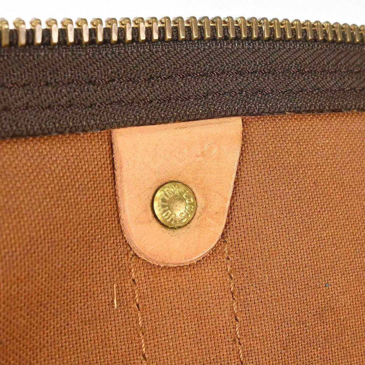Louis Vuitton Keepall Monogram Canvas Brown Canvas Travel Bag Bag (Pre-Owned)