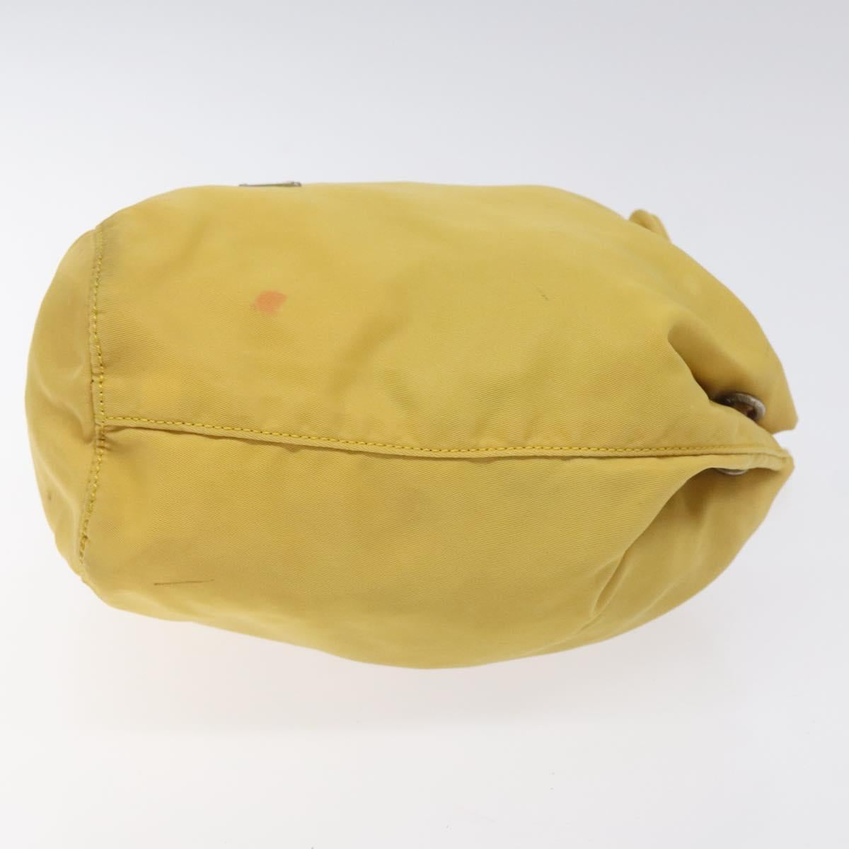 Prada Tessuto Yellow Synthetic Clutch Bag (Pre-Owned)