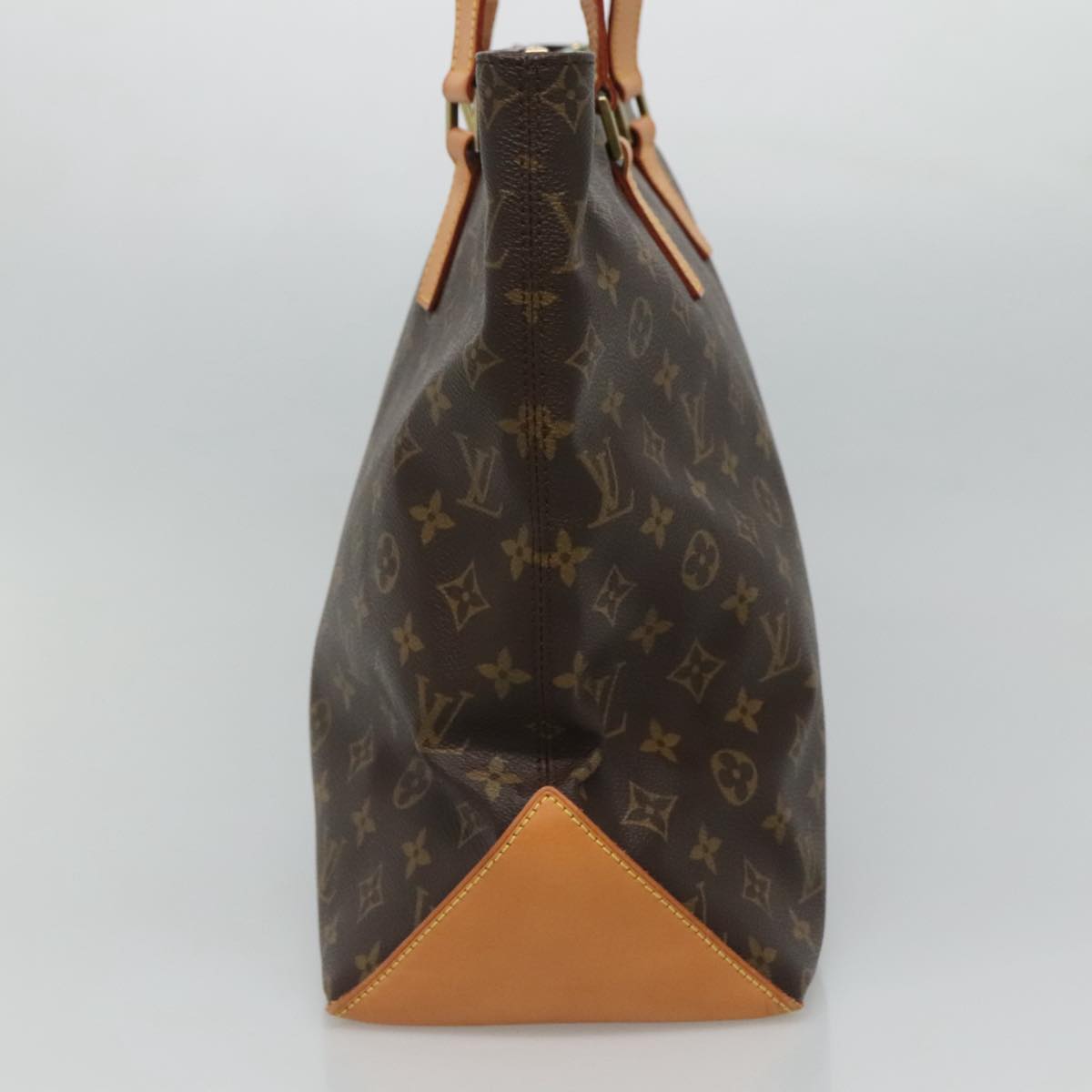 Louis Vuitton Cabas Mezzo Brown Canvas Tote Bag (Pre-Owned)
