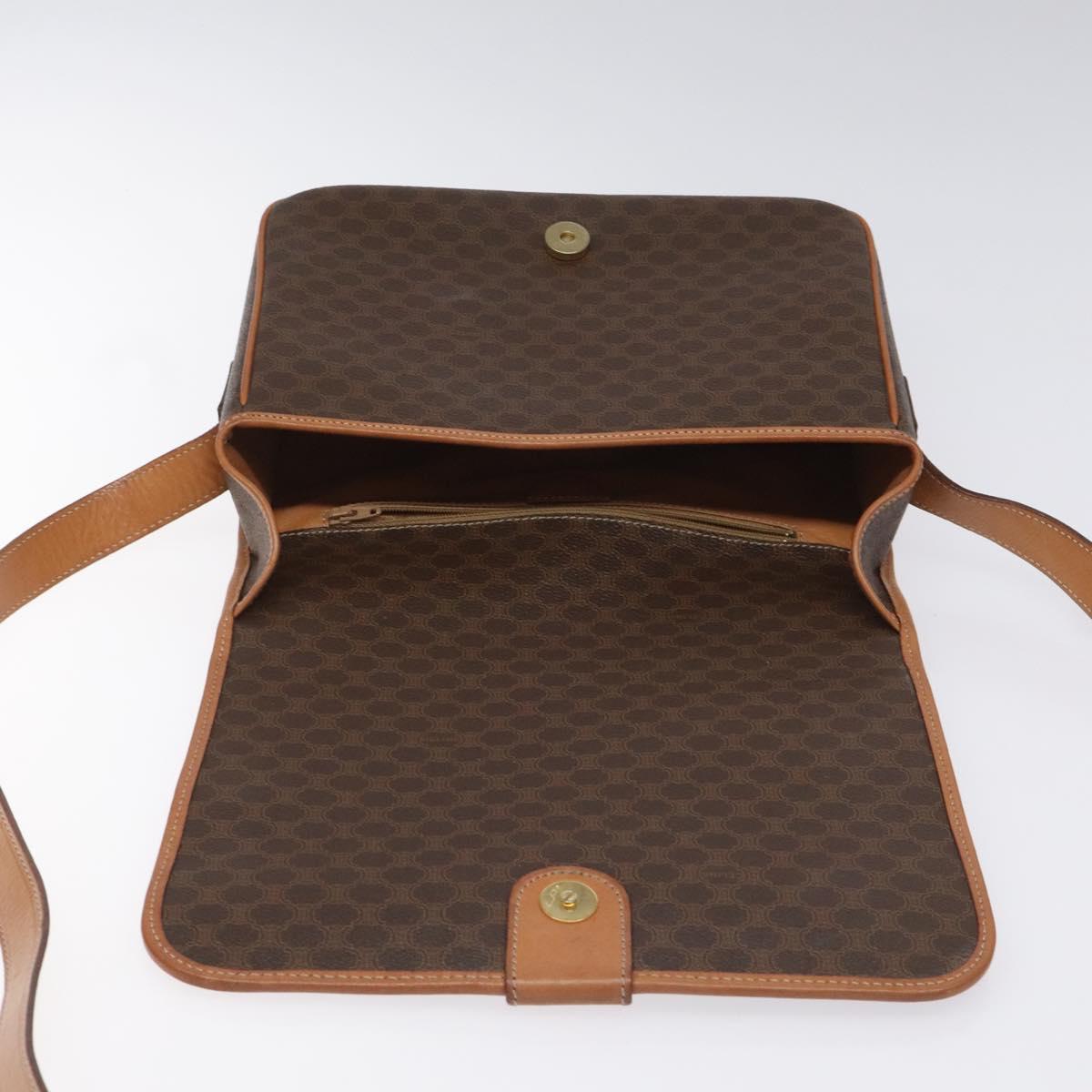 Céline Macadam Brown Canvas Shoulder Bag (Pre-Owned)