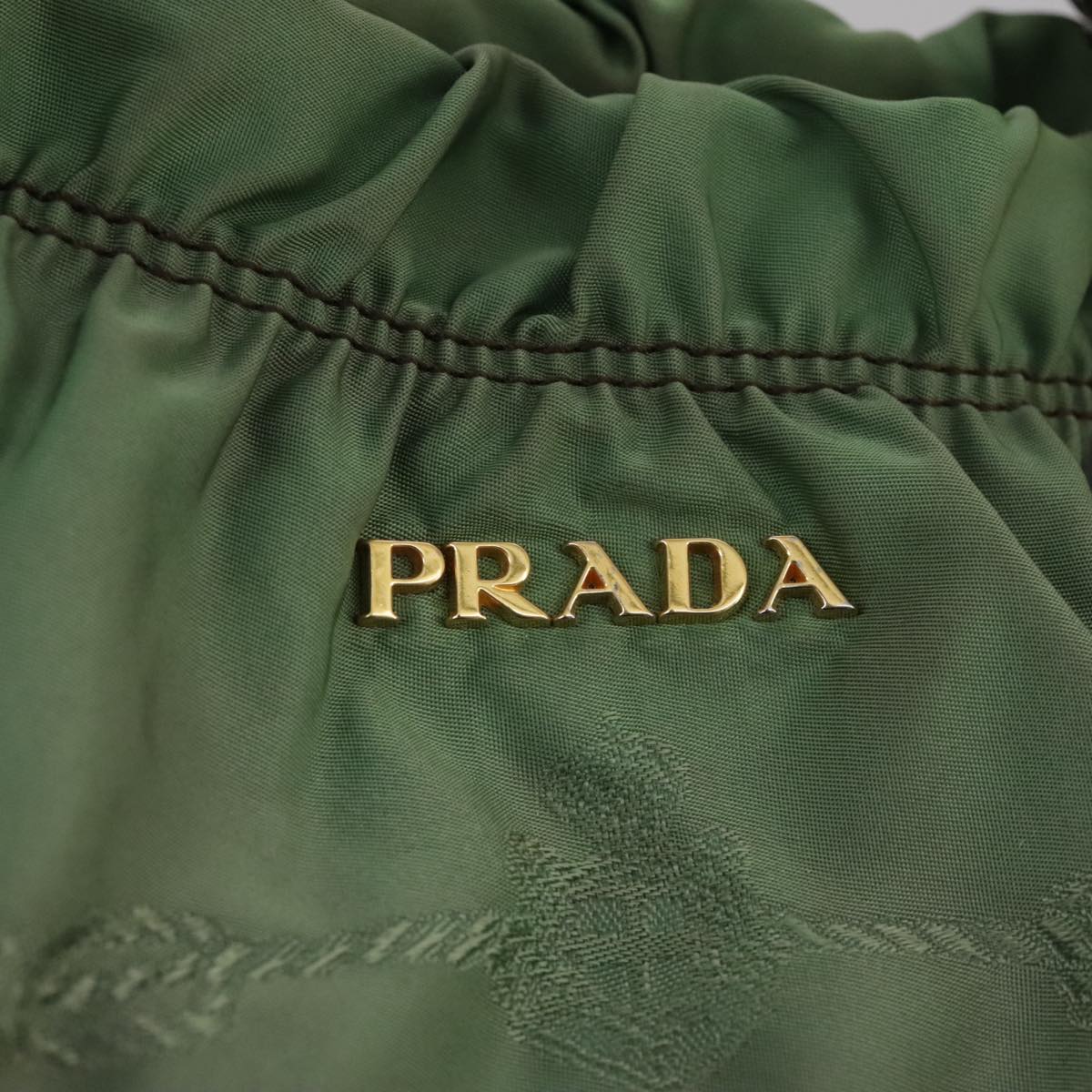 Prada Tessuto Green Synthetic Tote Bag (Pre-Owned)