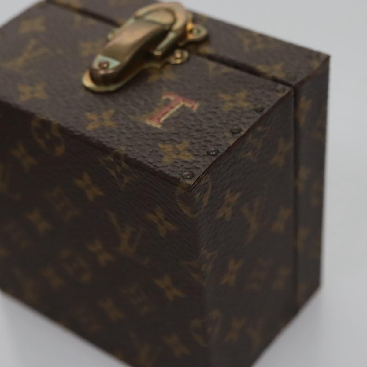 Louis Vuitton Jewelry Case Brown Canvas Clutch Bag (Pre-Owned)
