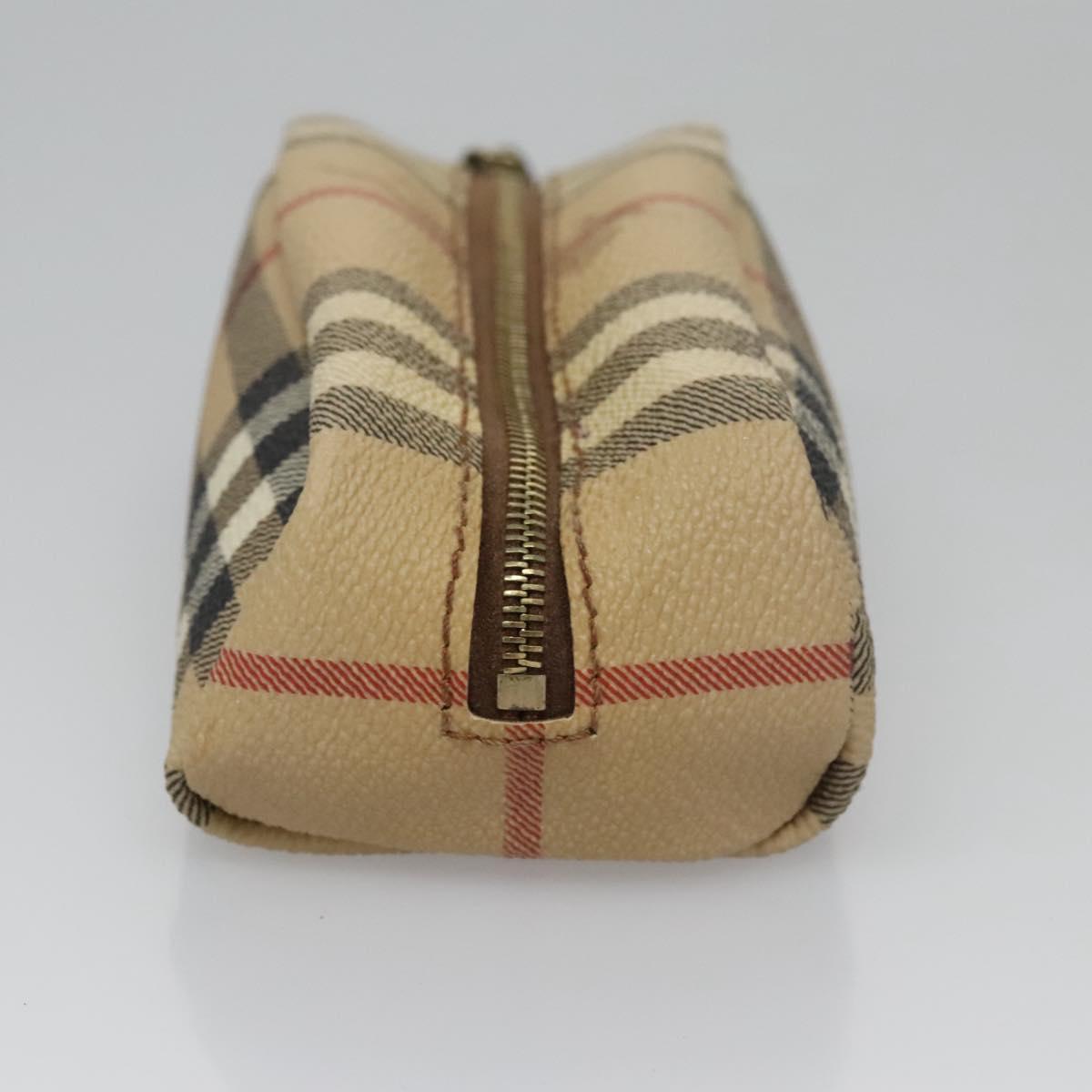 Burberry Nova Check Beige Canvas Clutch Bag (Pre-Owned)