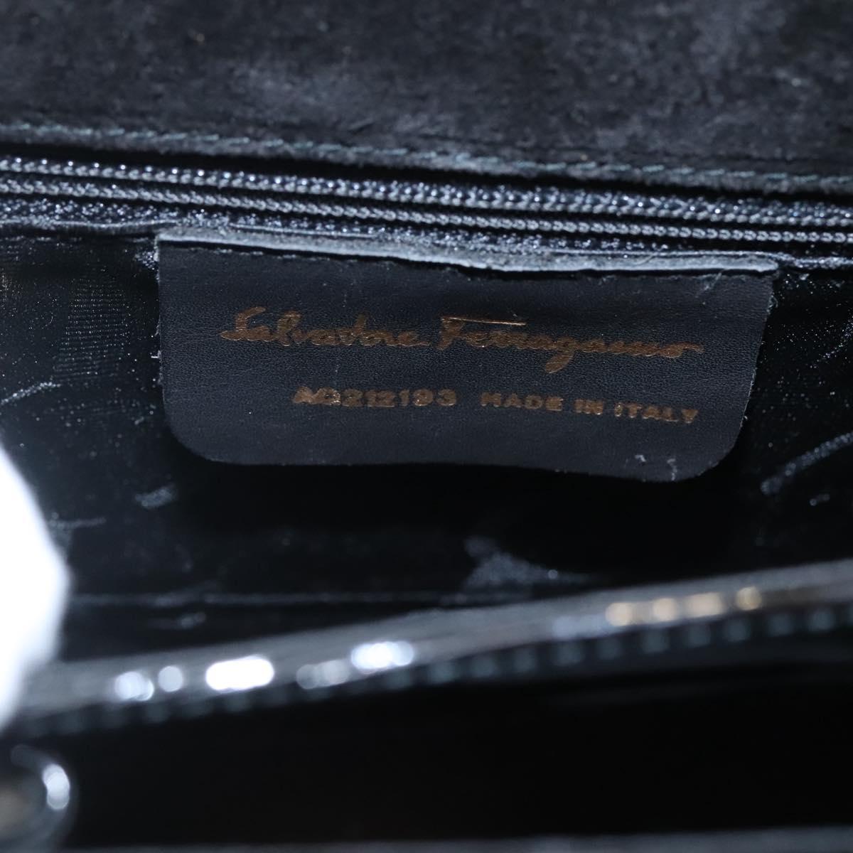 Salvatore Ferragamo Gancini Black Ceramic Handbag (Pre-Owned)