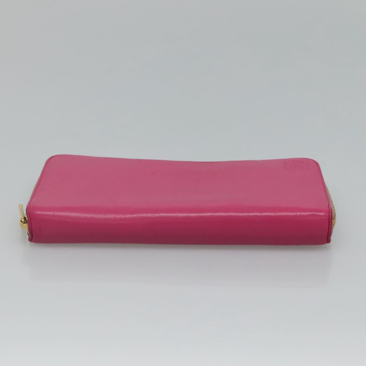 Loewe Anagram Pink Leather Wallet (Pre-Owned)