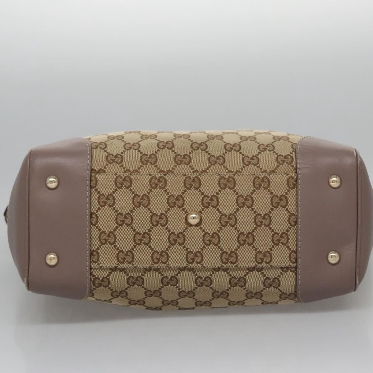 Gucci Gg Canvas Beige Canvas Tote Bag (Pre-Owned)