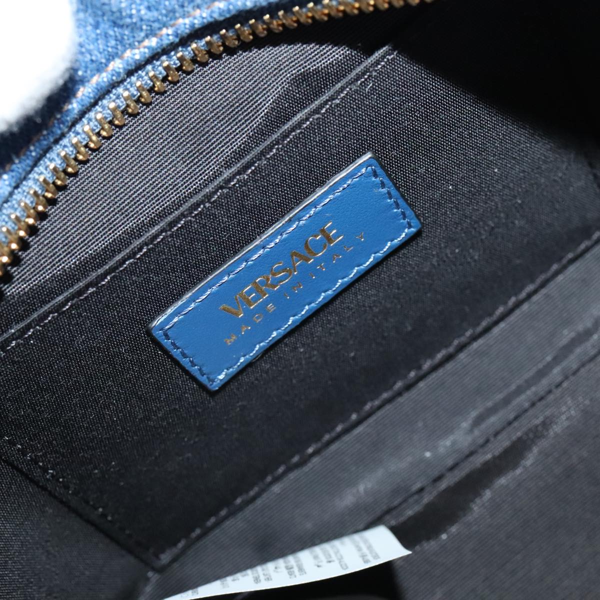 Versace Blue Denim - Jeans Shoulder Bag (Pre-Owned)