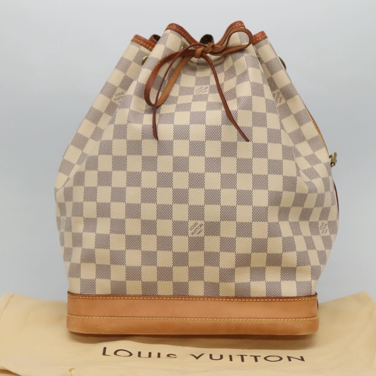 Louis Vuitton Noé White Canvas Shoulder Bag (Pre-Owned)