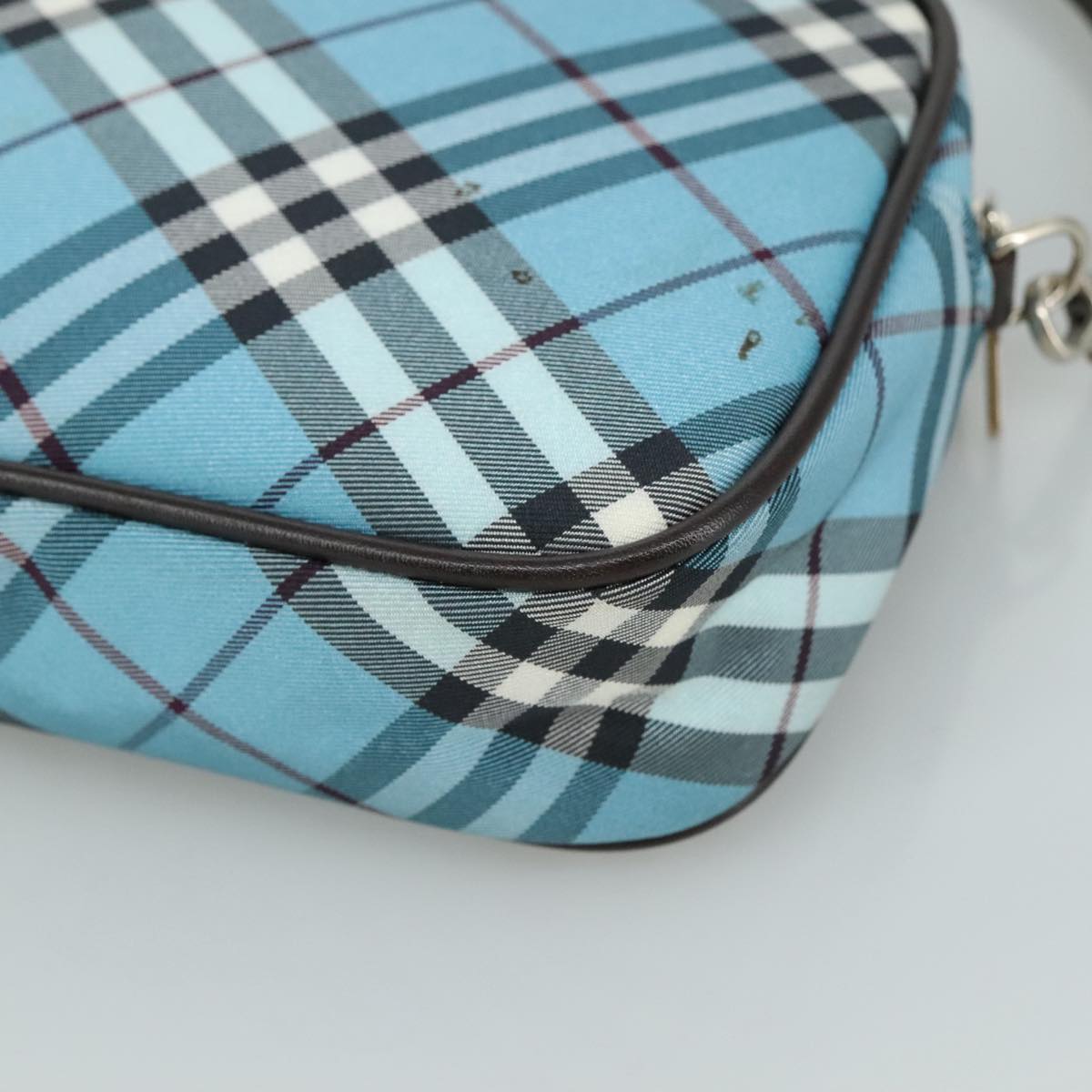 Burberry Blue Label Blue Canvas Clutch Bag (Pre-Owned)