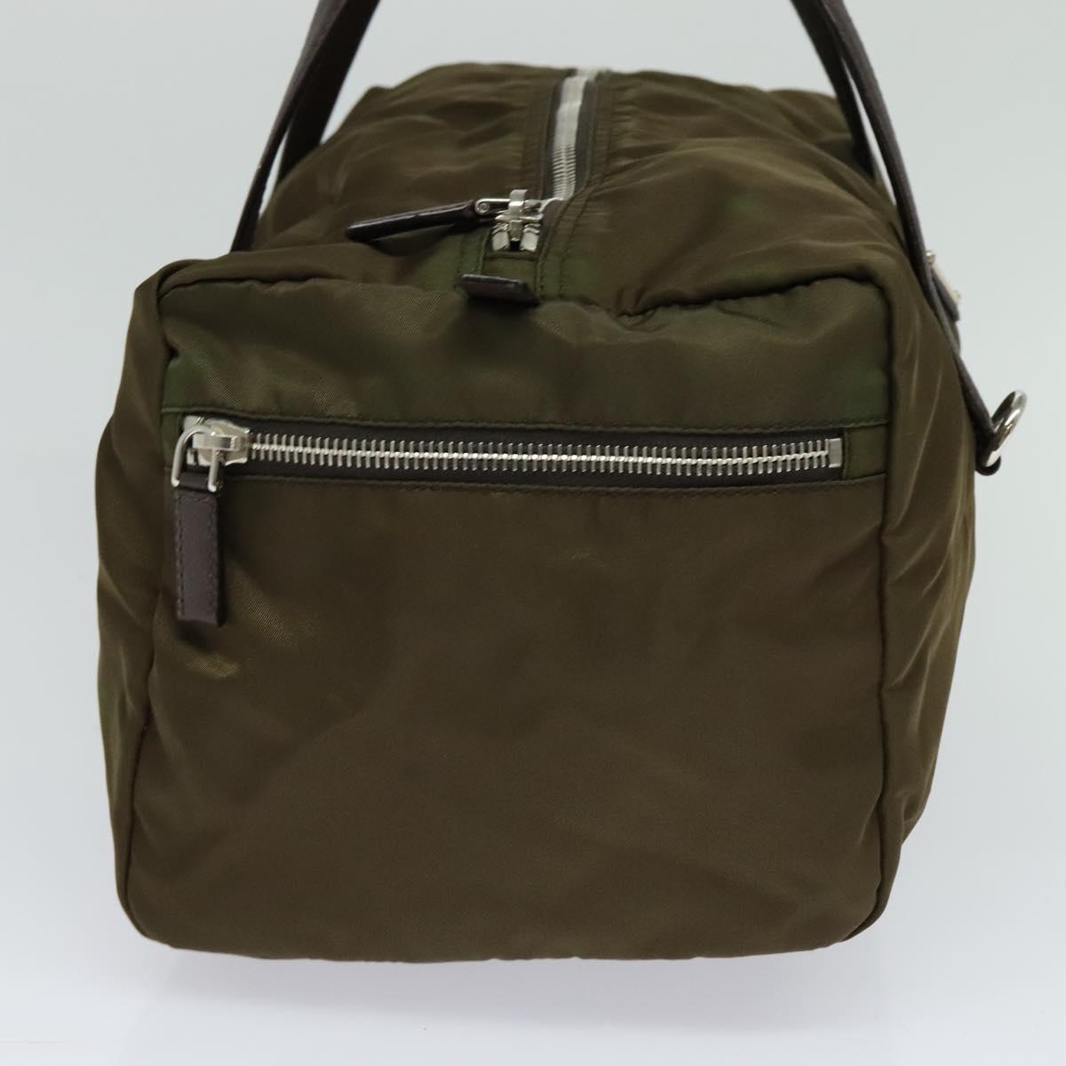Prada Tessuto Khaki Synthetic Travel Bag (Pre-Owned)