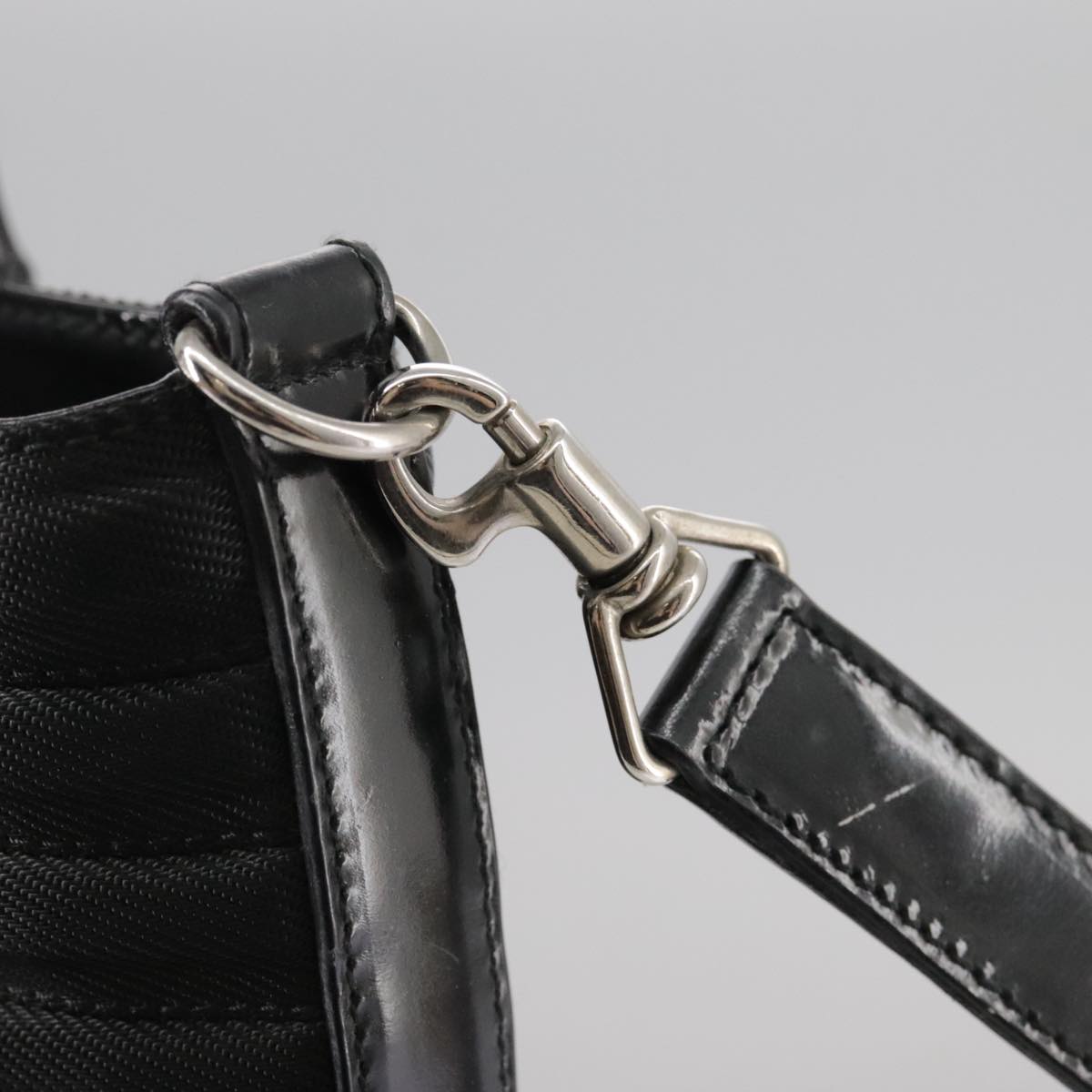 Gucci Bamboo Black Synthetic Handbag (Pre-Owned)