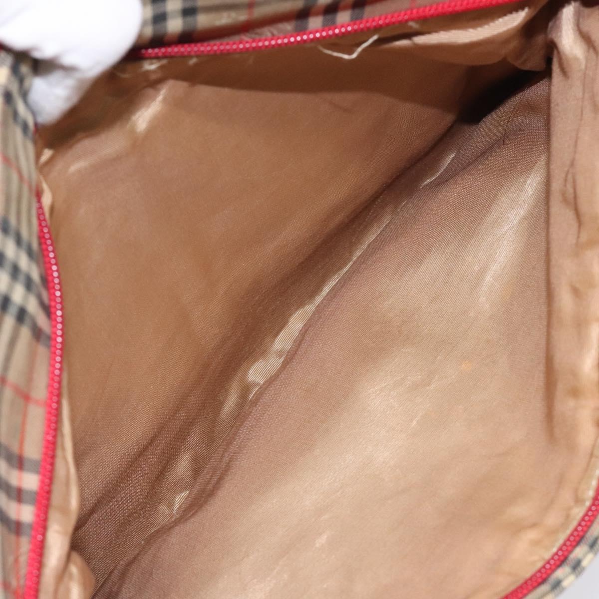 Burberry Nova Check Beige Canvas Tote Bag (Pre-Owned)