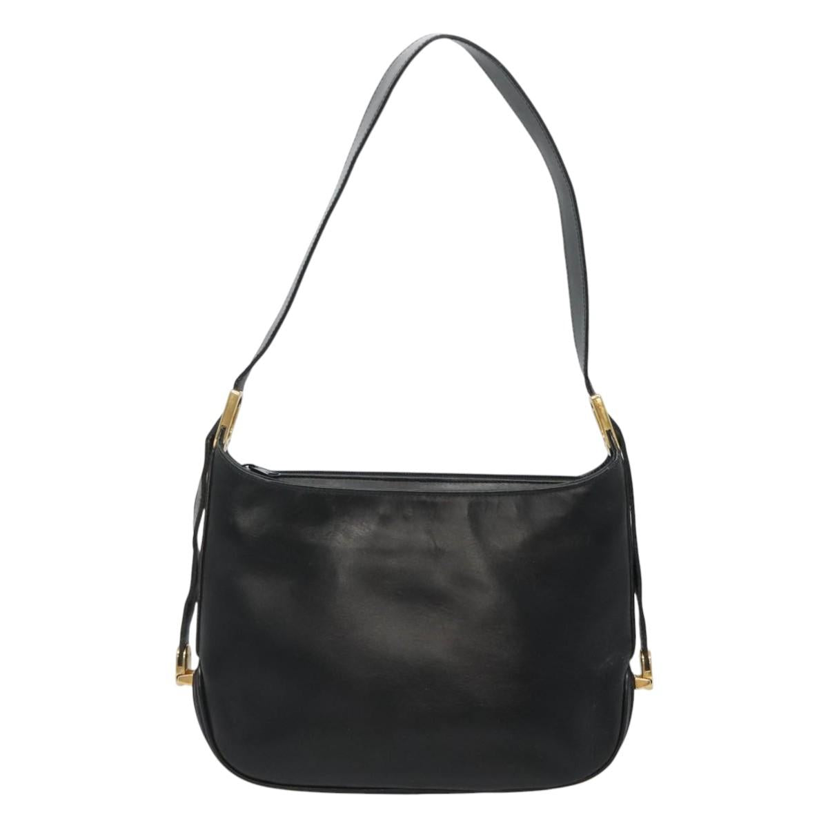 Bally Black Leather Shoulder Bag (Pre-Owned)
