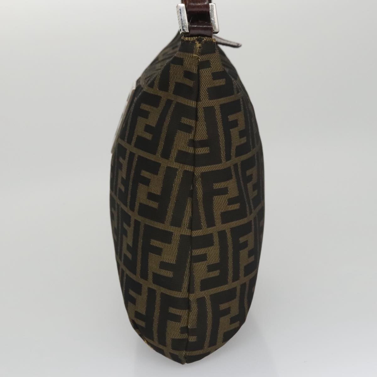 Fendi Hobo Brown Canvas Shoulder Bag (Pre-Owned)