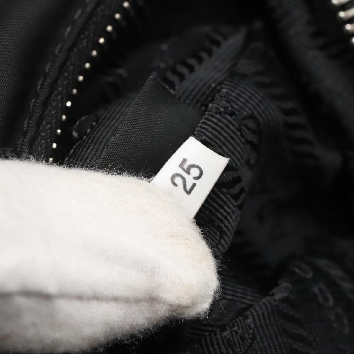 Prada Re-Edition Black Canvas Shoulder Bag (Pre-Owned)