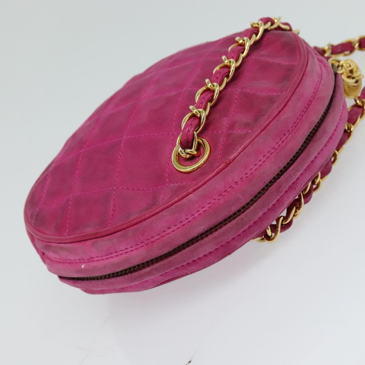 Chanel Pink Suede Clutch Bag (Pre-Owned)