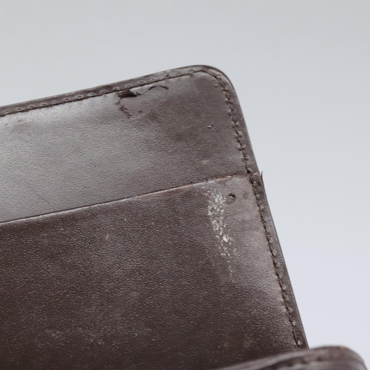 Louis Vuitton Couverture Agenda Fonctionnel Mm Brown Leather Wallet (Pre-Owned)